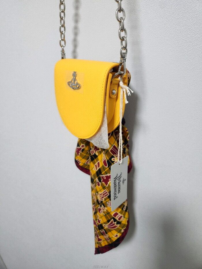 Vivienne Westwood Vivienne Westwood ORB 레더 하프문 체인백 Size ONE SIZE - 8 Thumbnail