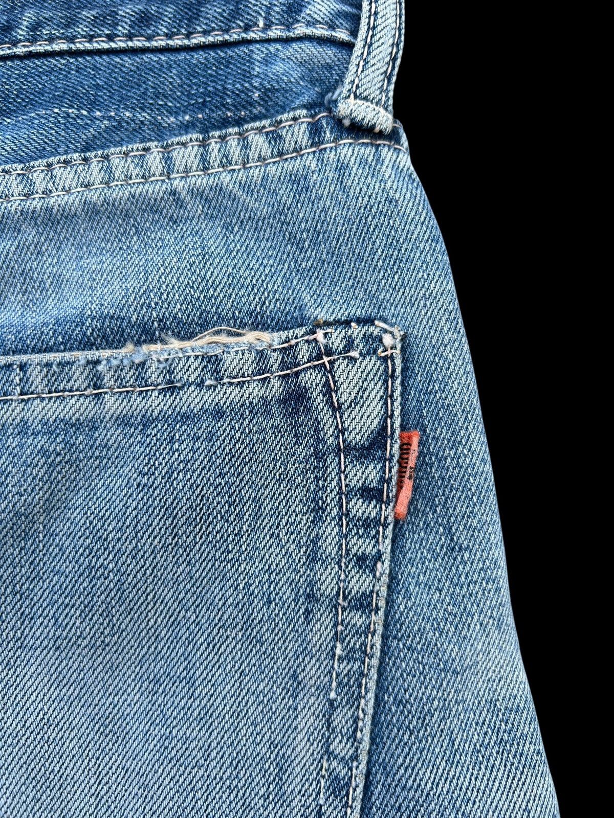 Kapital Thrashed Vintage OMNIGOD Selvedge Denim Jeans Size US 31 - 14 Thumbnail