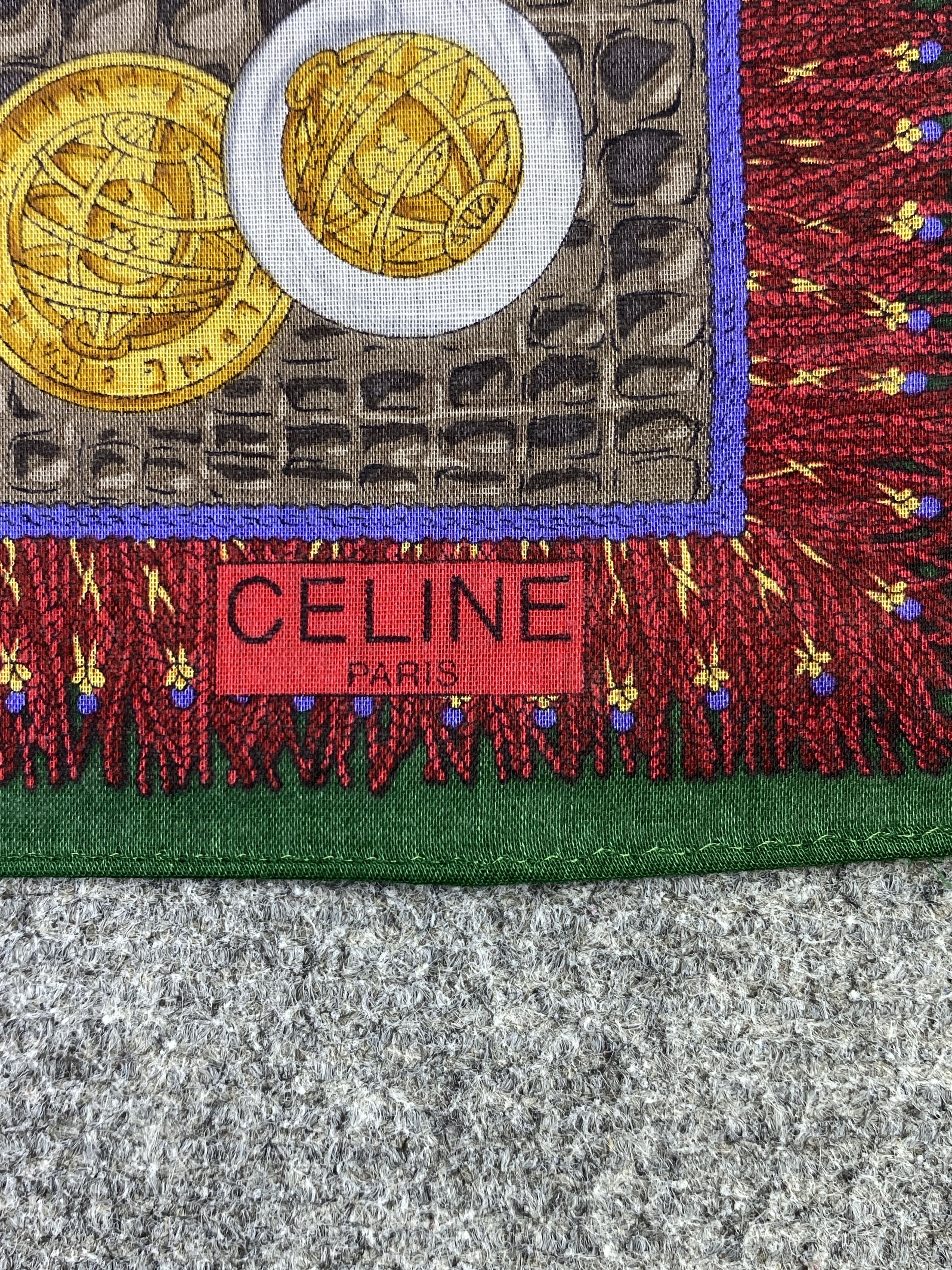 Celine Vintage Celine Handkerchief / Neckerchief KT0174 Size ONE SIZE - 7 Thumbnail