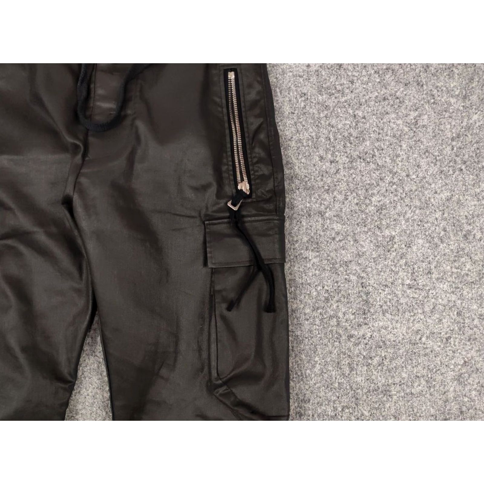 Vagabond Vagabond Black Slim Multipocket Cargo Pants Rick Owens style Size US 33 - 7 Thumbnail