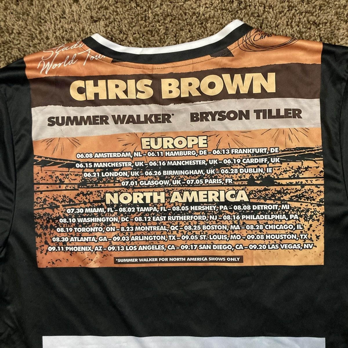 Other Chris Brown Breezy Bowl XX Tour 20th Jersey Shirt Sz Small Size US S / EU 44-46 / 1 - 7 Thumbnail