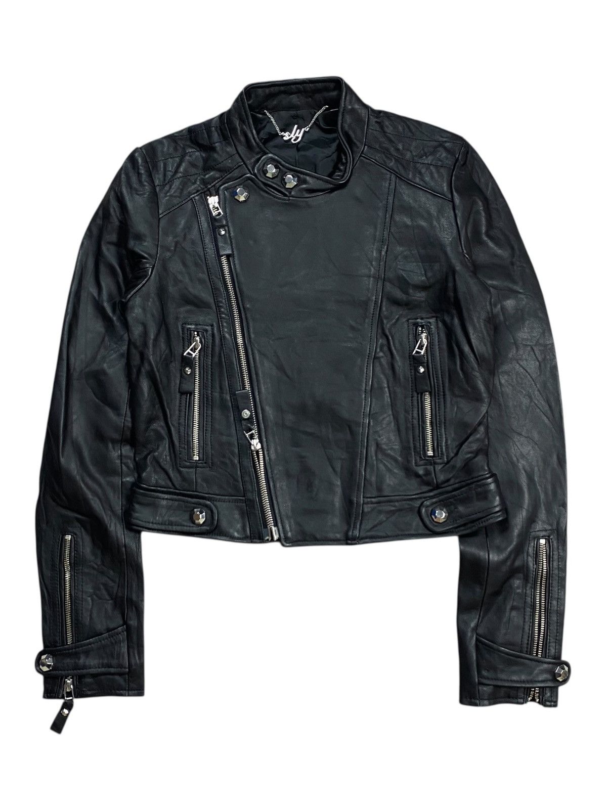 ジャケット・アウター EKAM Gimmick real Leather Jacket EKAM - 00s ekam leather jacket gimmick y2kの通販 by n 即購入