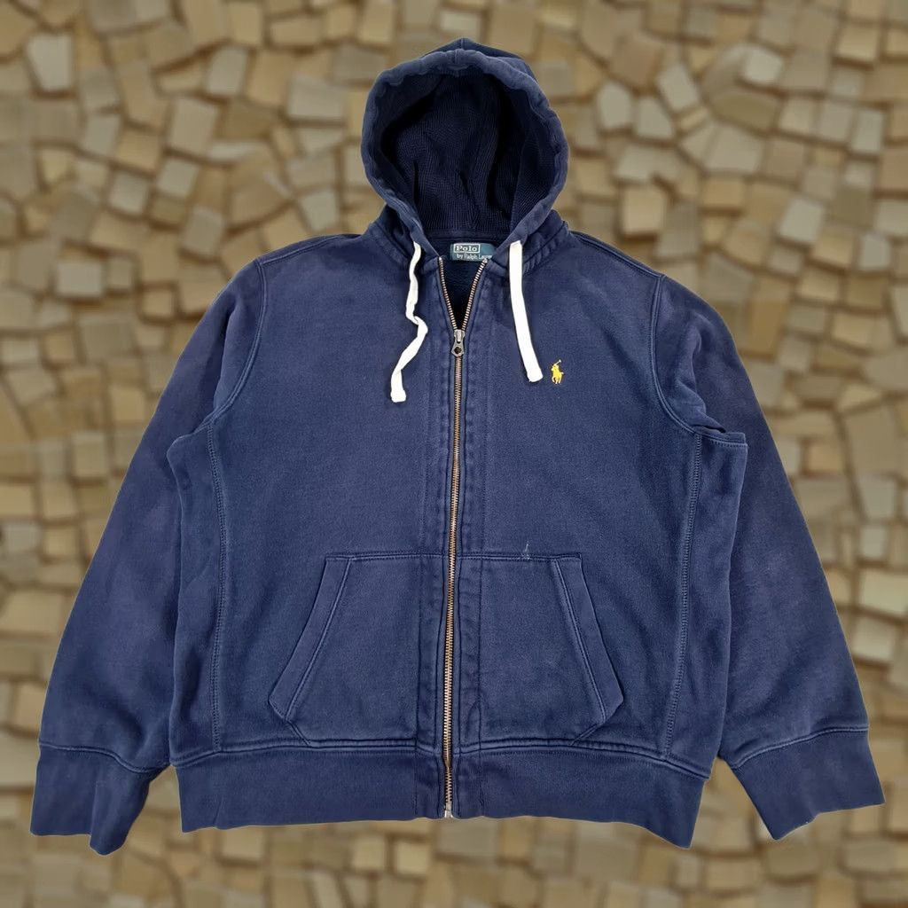 Polo Ralph Lauren Polo Ralph Lauren Hoodie Mens Navy Blue XL Full Zip Fleece Logo Pockets Size US M / EU 48-50 / 2 - 1 Thumbnail