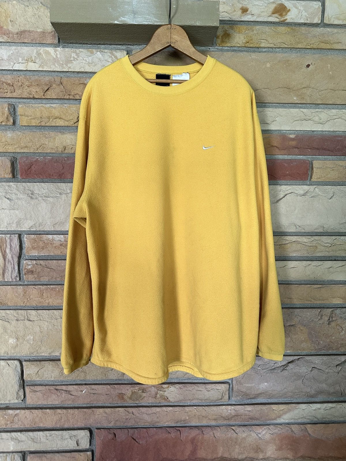 Nike Vintage 90s Nike Fleece Long Sleeve Pullover Top Size US M / EU 48-50 / 2 - 1 Thumbnail