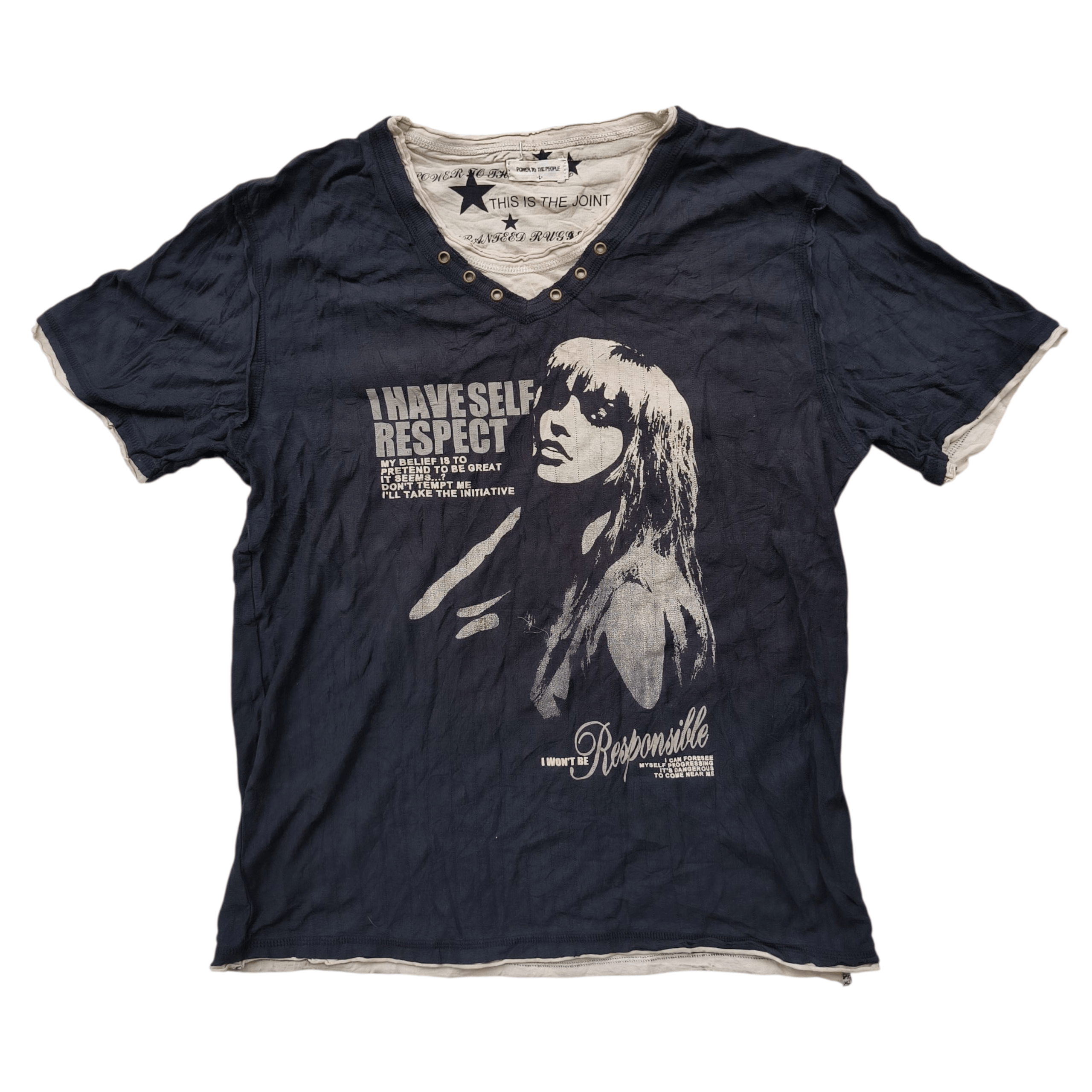 Japanese Brand Vintage 2000s Power To The People HG Style Size US L / EU 52-54 / 3 - 1 Thumbnail