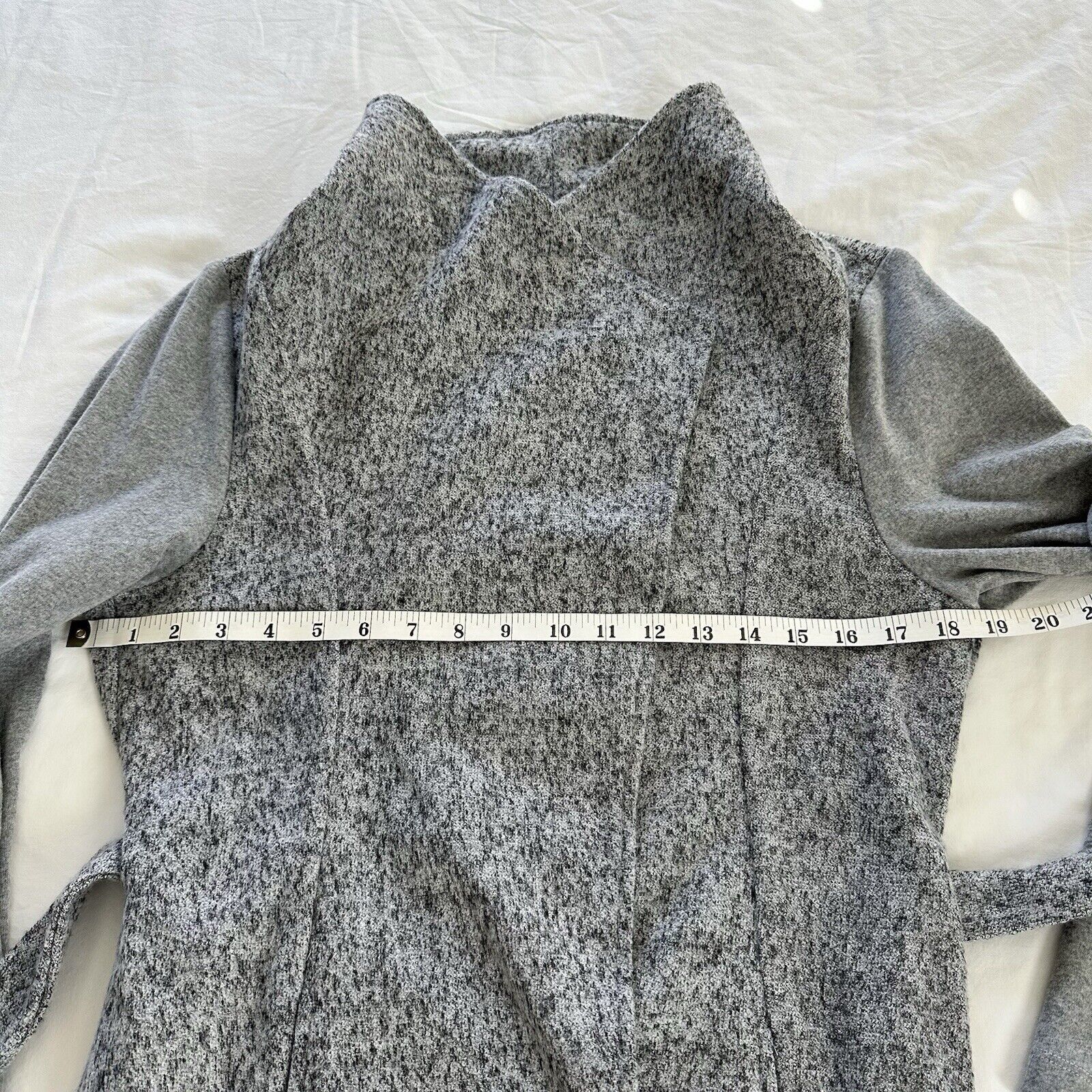Other Doe & Rae Grey Belted Knit Cardigan Open Front Size US M Size M / US 6-8 / IT 42-44 - 14 Thumbnail