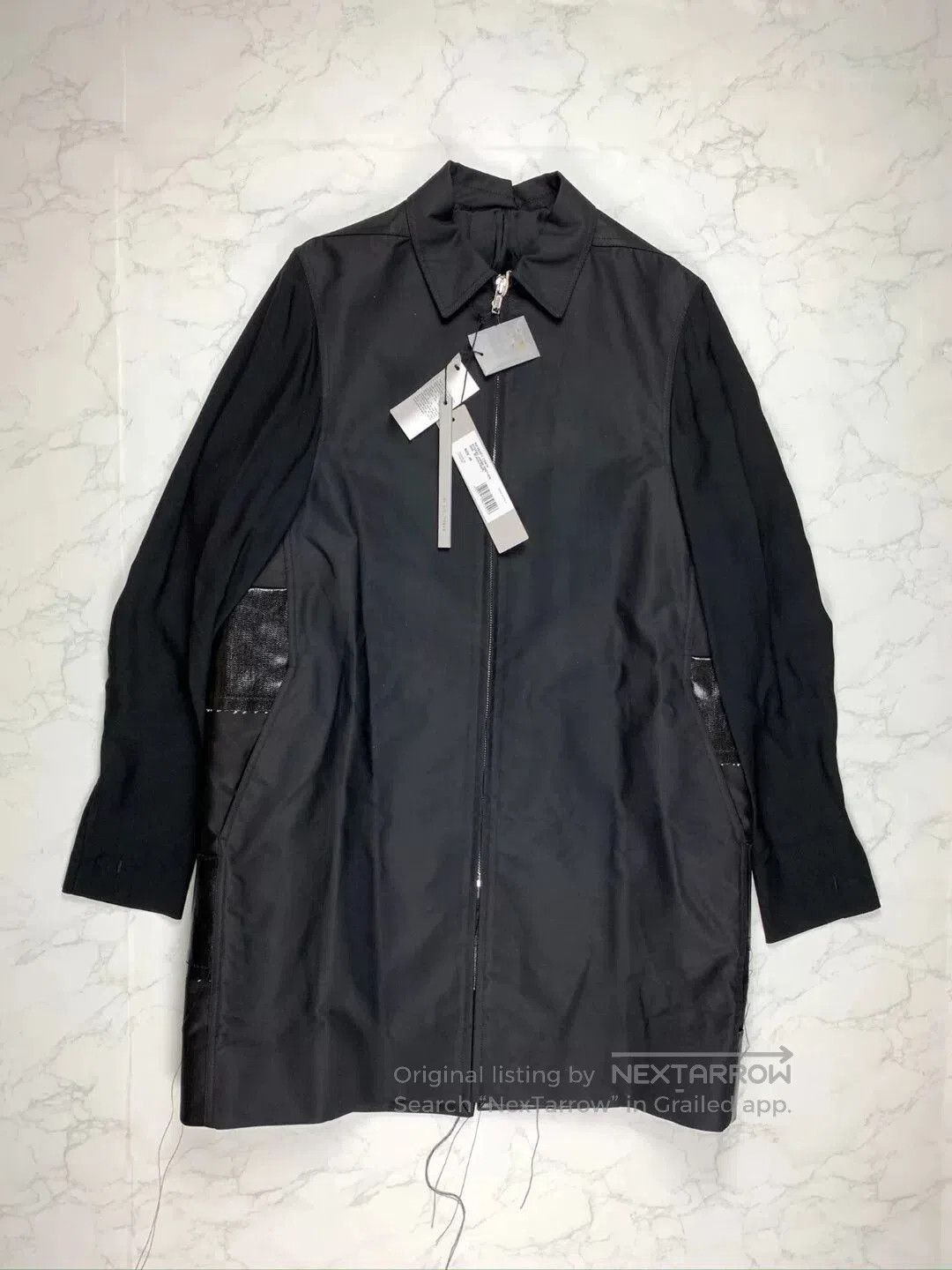 Rick Owens Rick Owens Black Long Coat with Fringes. Size US S / EU 44-46 / 1 - 2 Thumbnail