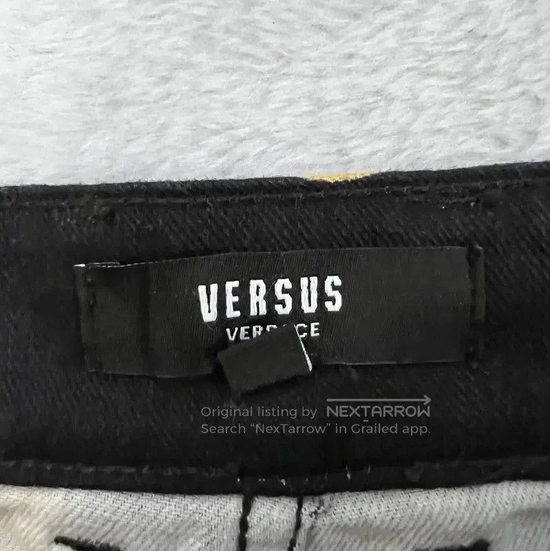 Versace Versace Summer Black Floral Cotton Pants . Size 28" / US 6 / IT 42 - 3 Thumbnail
