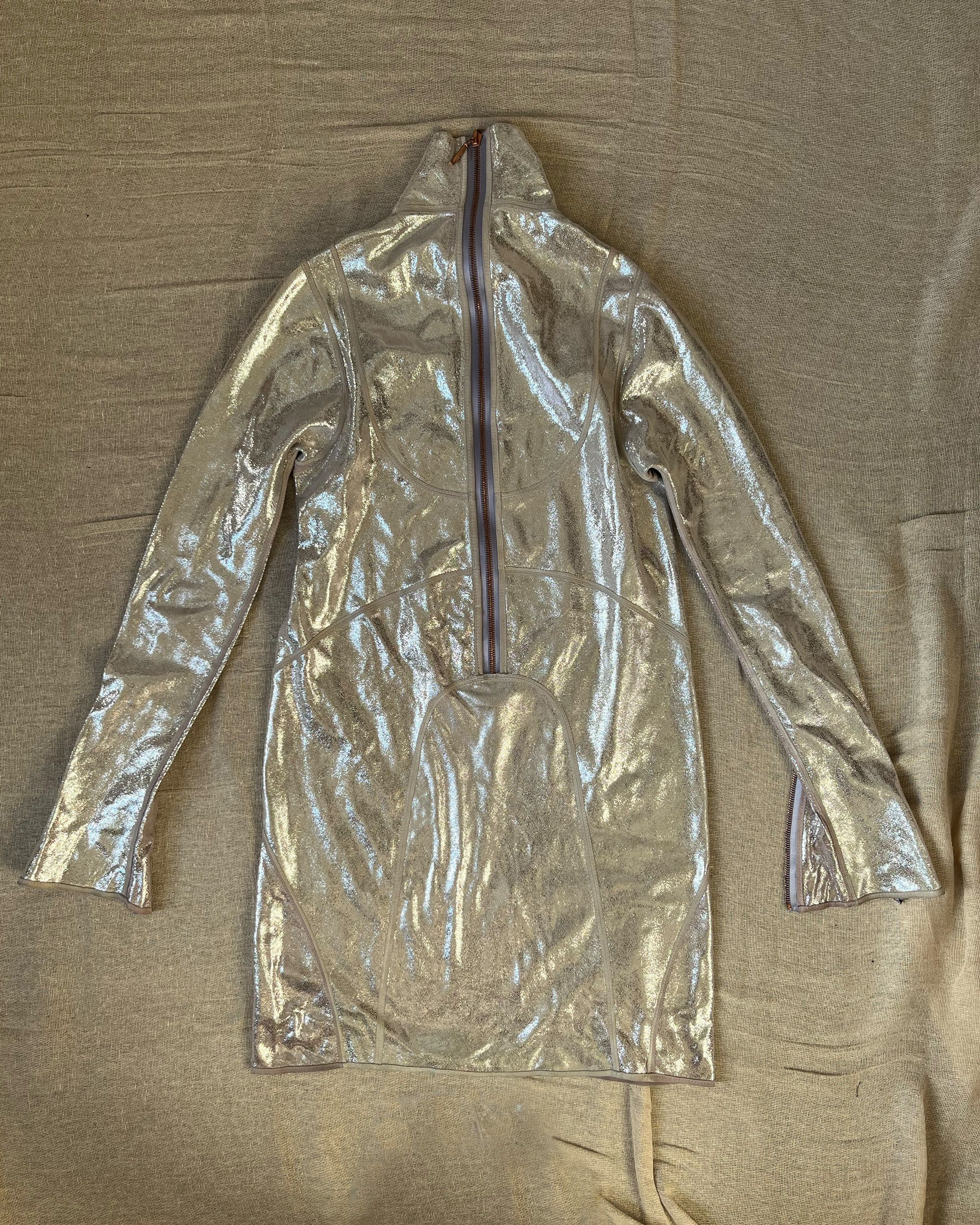 Fendi Fendi Fall 04 Runway metallic leather dress Karl Lagerfeld Size S / US 4 / IT 40 - 8 Thumbnail