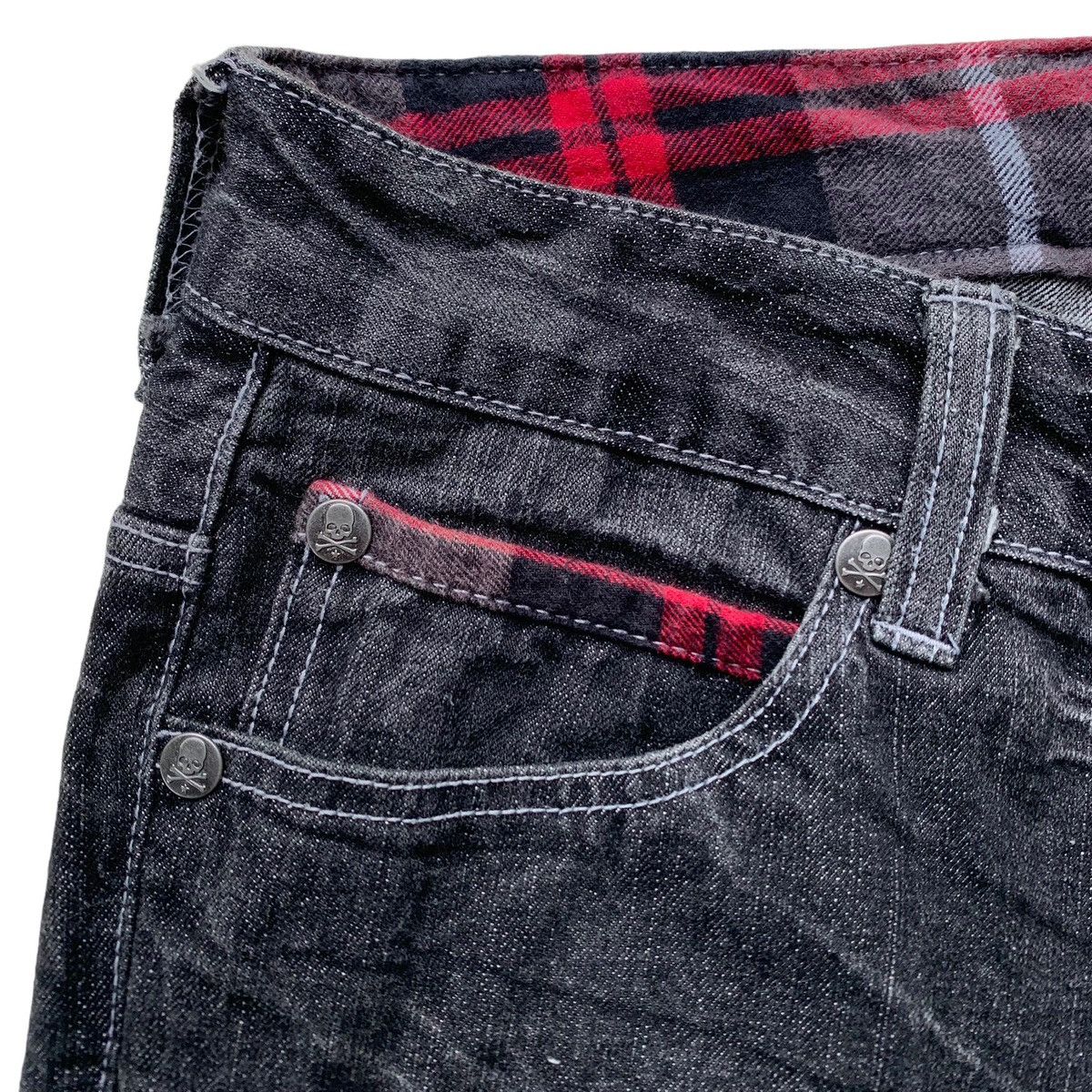 If Six Was Nine × Japanese Brand × Vintage 2000s Japanese Brand Jack Serika Poems Black Wash Jeans Size US 34 / EU 50 - 4 Thumbnail