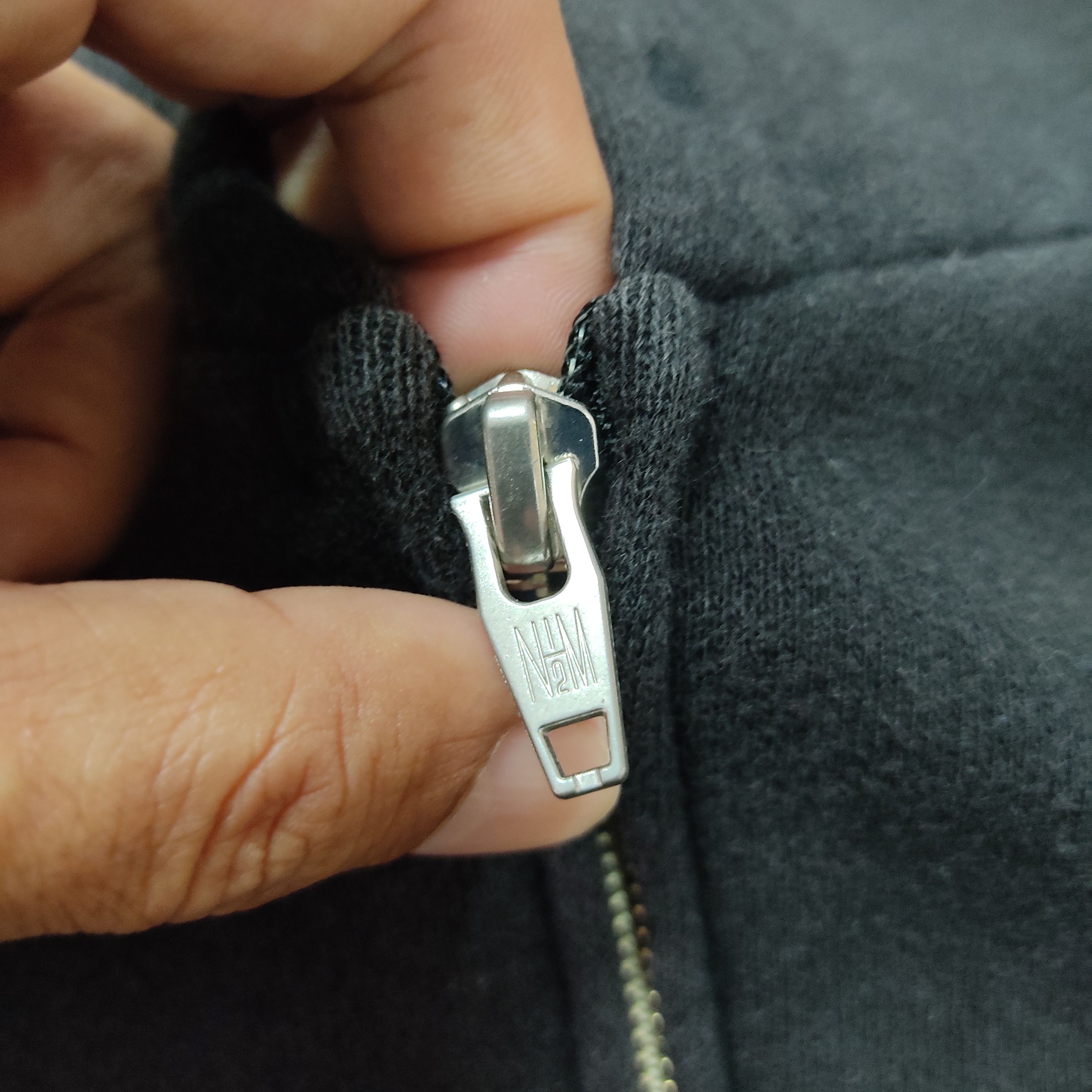 N.Hoolywood N. HOOLYWOOD Plain Black Zipper Hoodie Sweatshirt Size US S / EU 44-46 / 1 - 6 Thumbnail