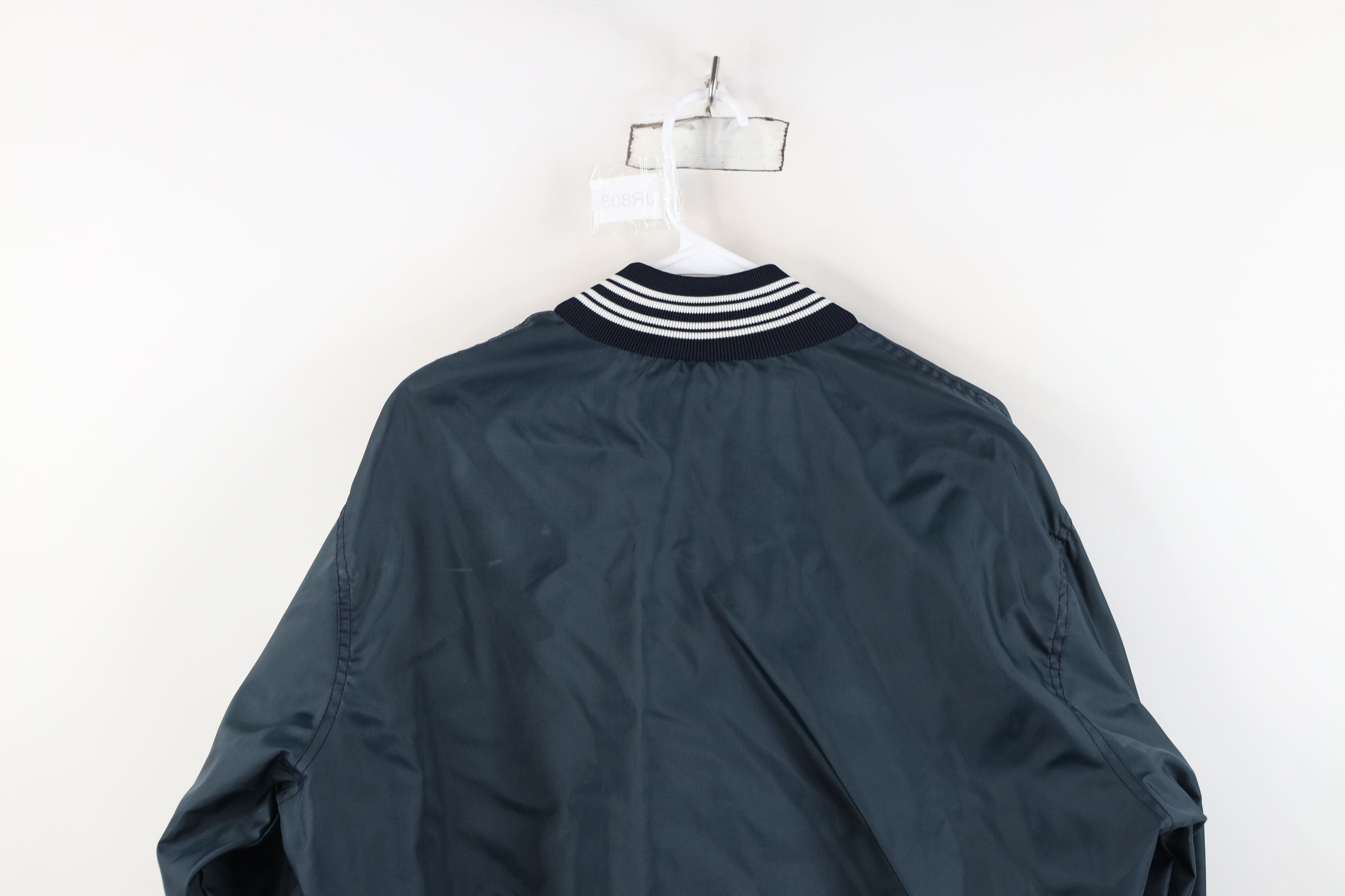 Vintage Vintage 80s Bartlett Nuclear Inc Satin Bomber Jacket USA Size US L / EU 52-54 / 3 - 13 Thumbnail