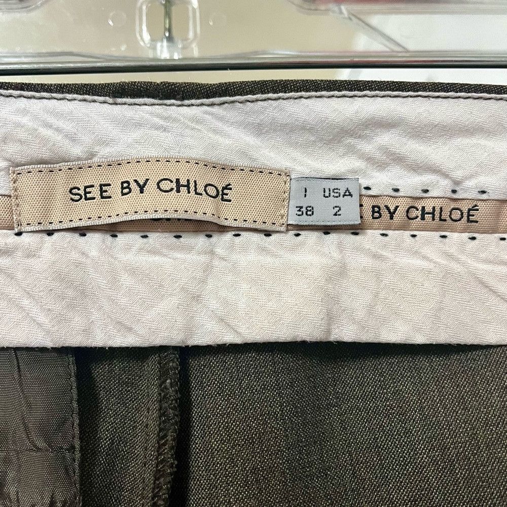 See by Chloe SEE BY CHLOE Taupe Wool Blend Pants Size 2 Size 26" / US 2 / IT 38 - 7 Thumbnail