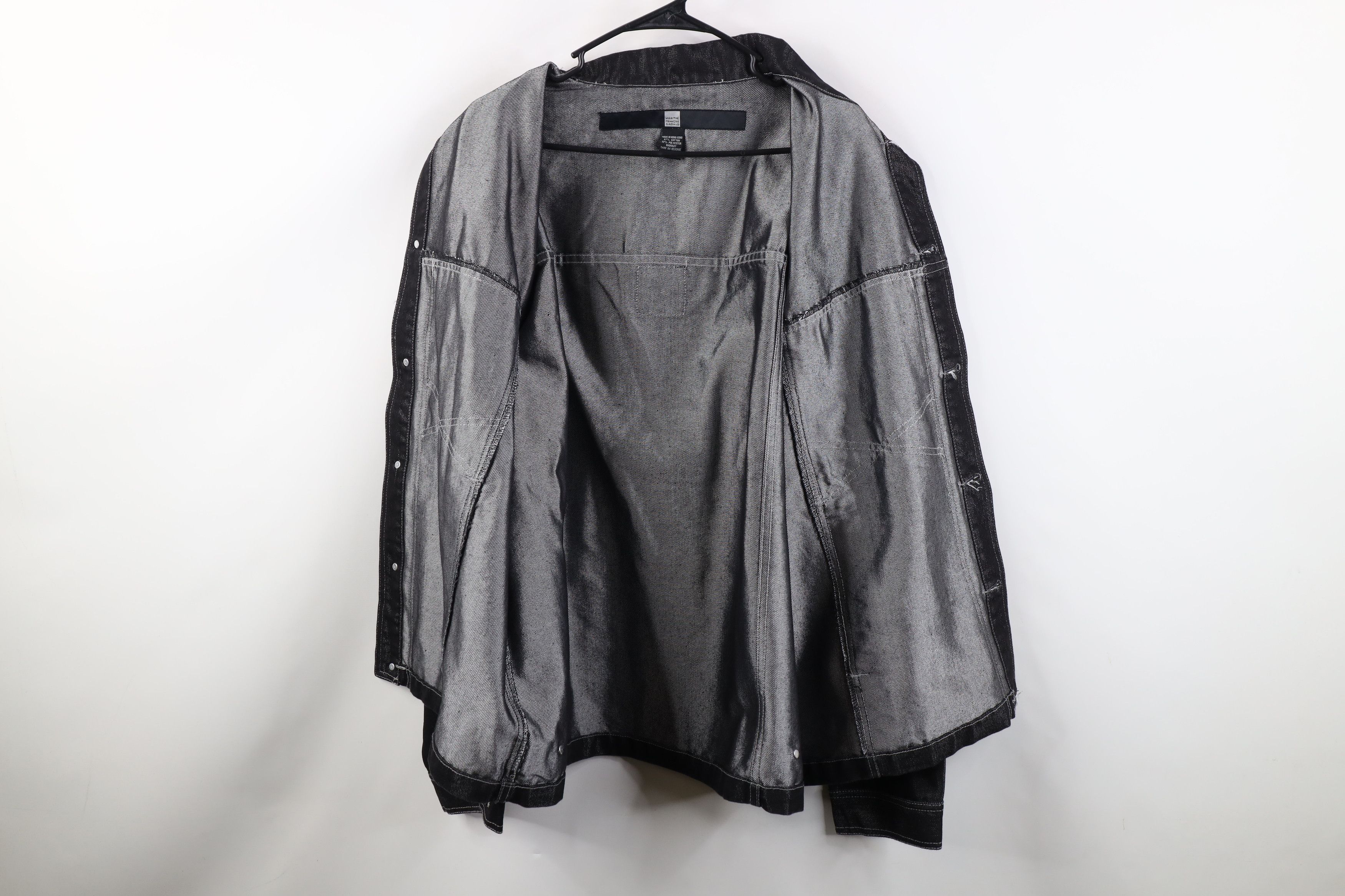 Marithe + Francois Girbaud Deadstock Vintage 90s Marithe Francois Girbaud Jacket Black Size US XL / EU 56 / 4 - 12 Thumbnail