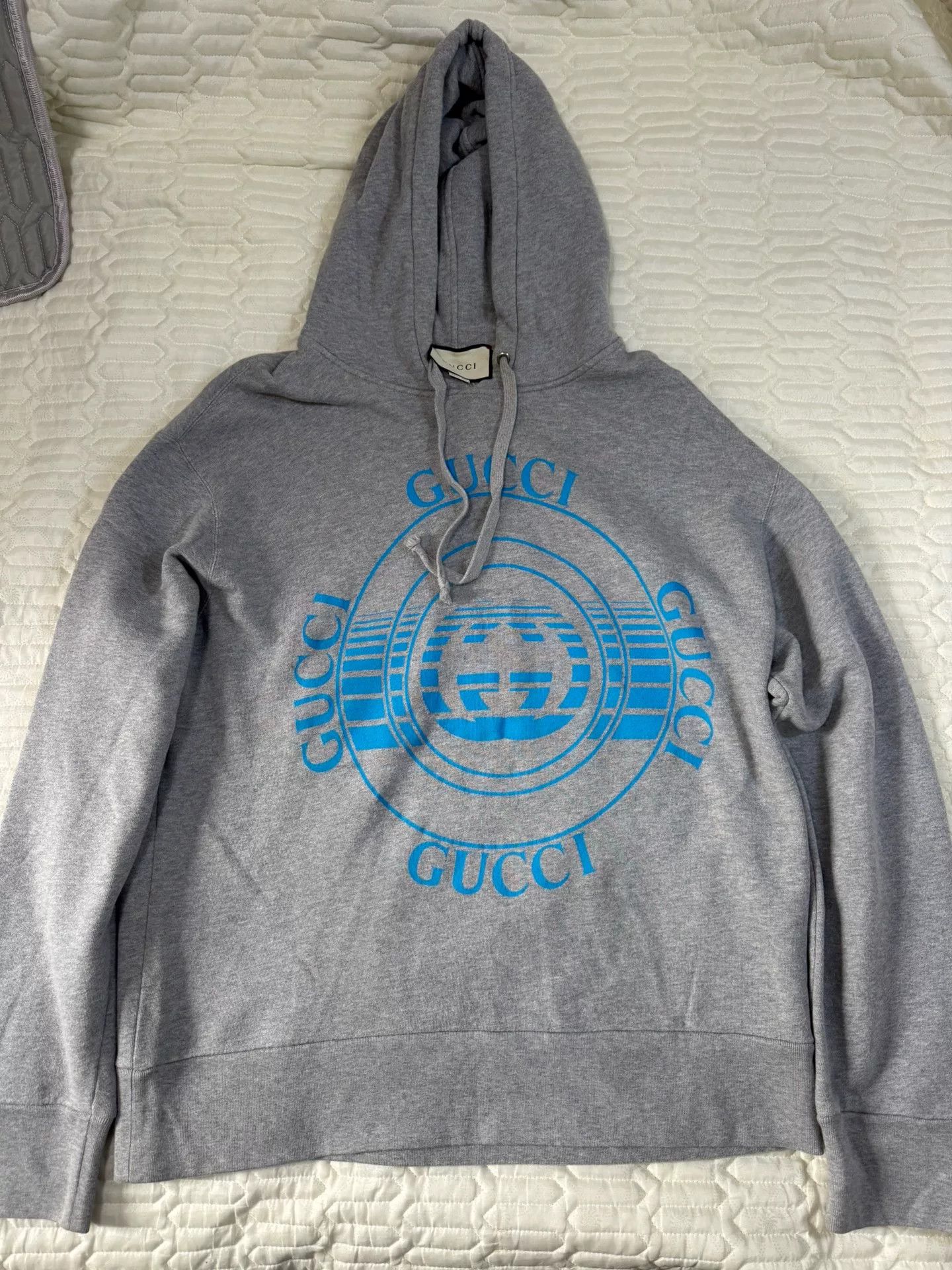 Gucci Gucci Classic Grey Logo Hoodie Size US XL / EU 56 / 4 - 1 Thumbnail
