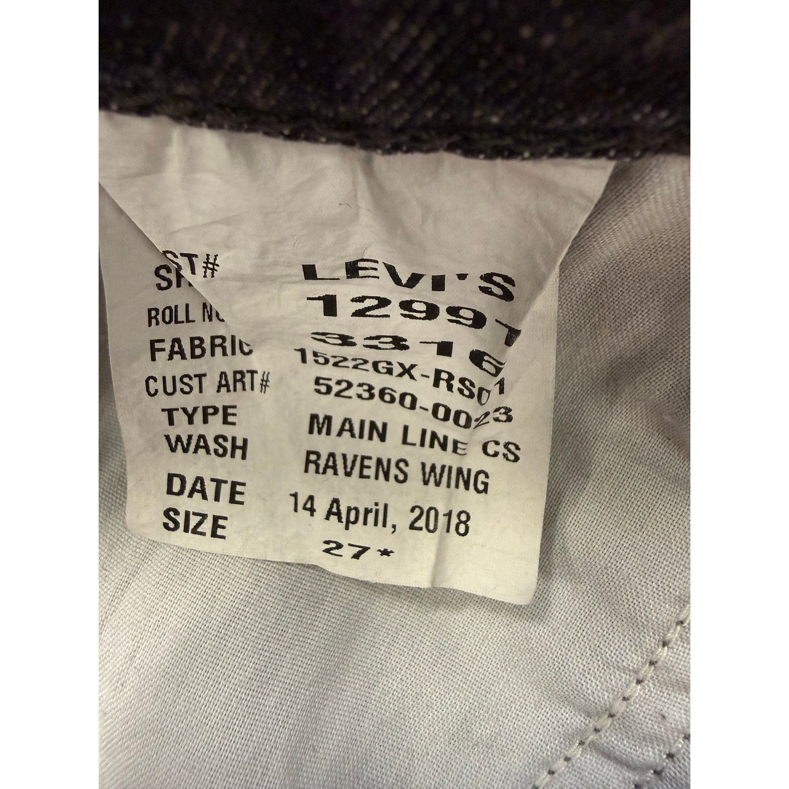 Levi's Levi’s Wedgie Shorts Ravens Wing Black Sz 27 Sample Size 27" / US 4 / IT 40 - 5 Thumbnail
