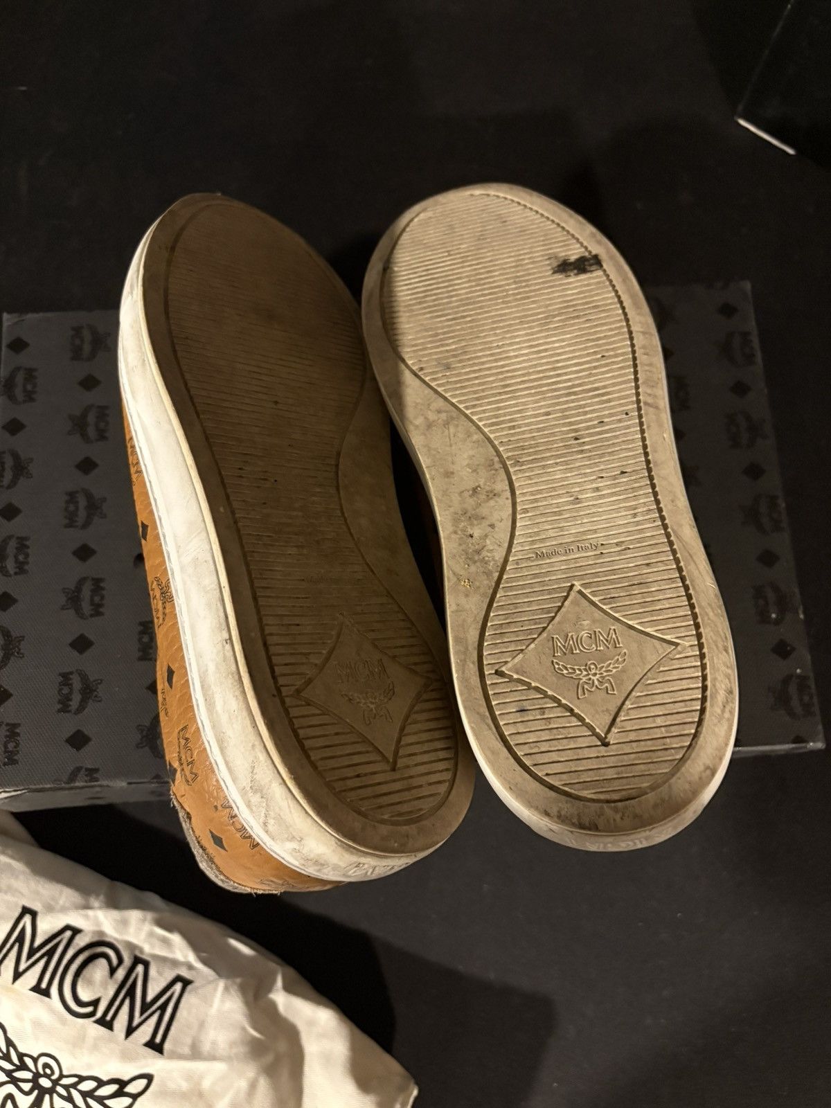 MCM Mcm low top leather sneakers Size US 10 / EU 43 - 3 Thumbnail