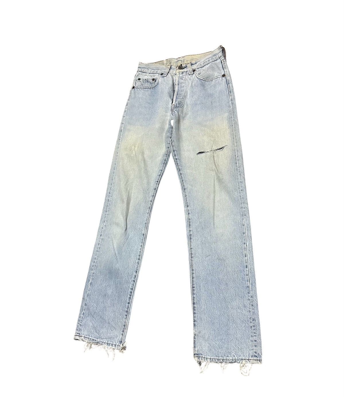 Levi's Vintage 80s Levis 501 Straight Leg Jeans Light wash Jeans Size US 26 / EU 42 - 3 Thumbnail