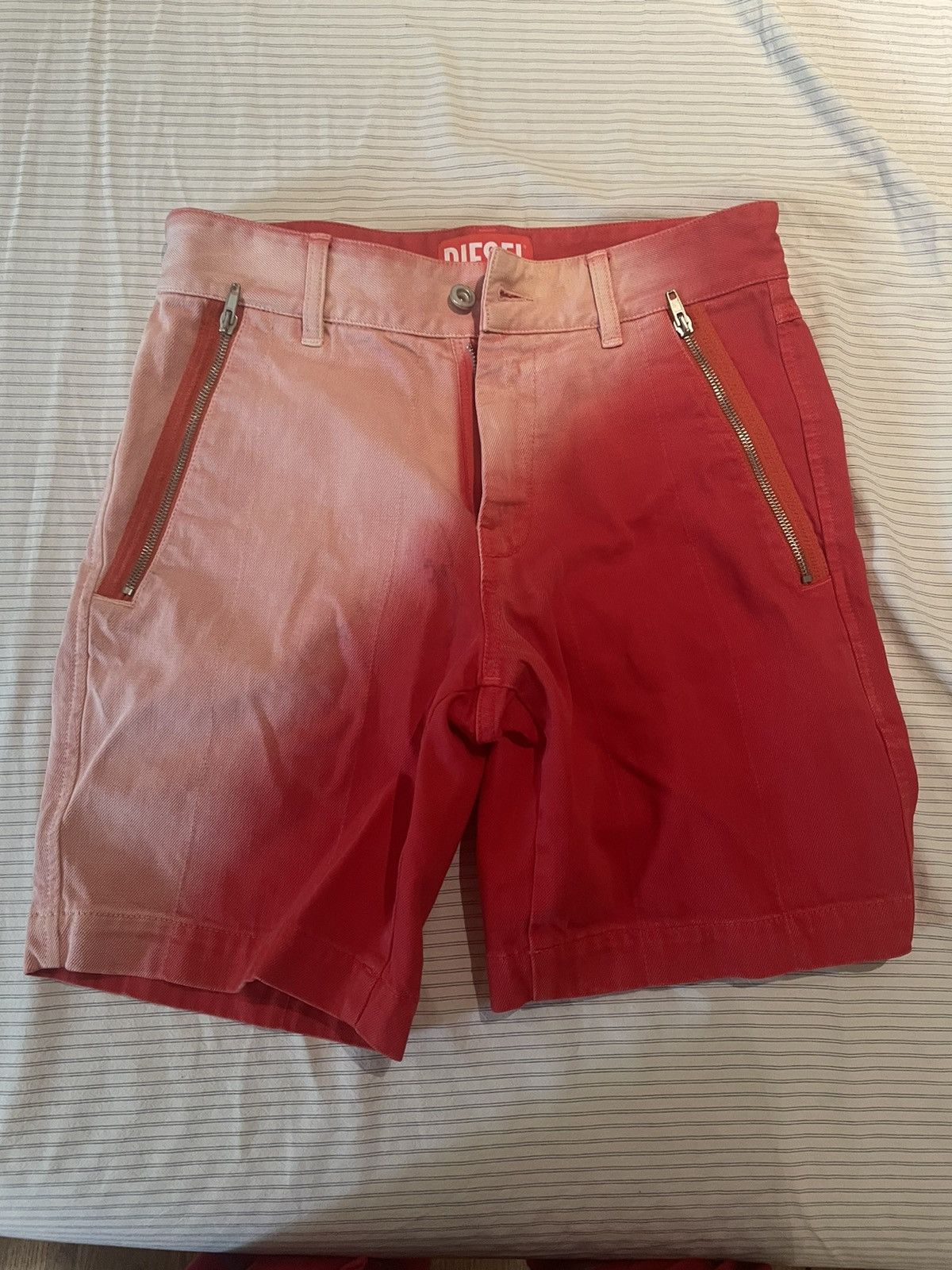 image of Diesel Red Shorts Size Sm, Men's