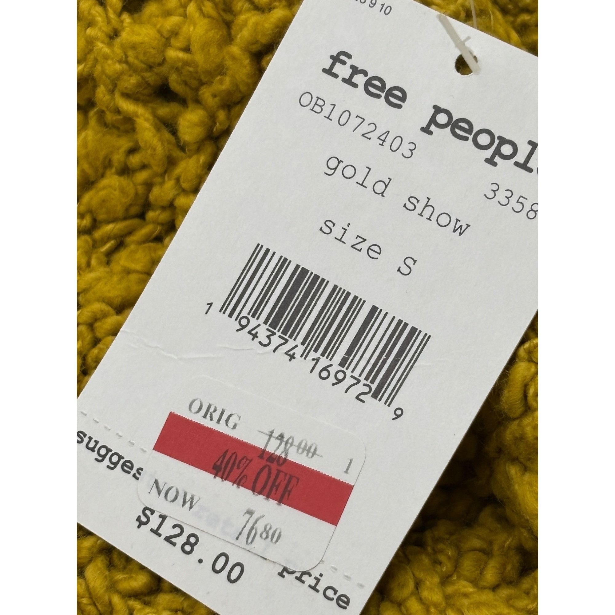 Free People Free People Sunday Shore Pullover Sweater, Gold Show, Size S Size S / US 4 / IT 40 - 7 Thumbnail