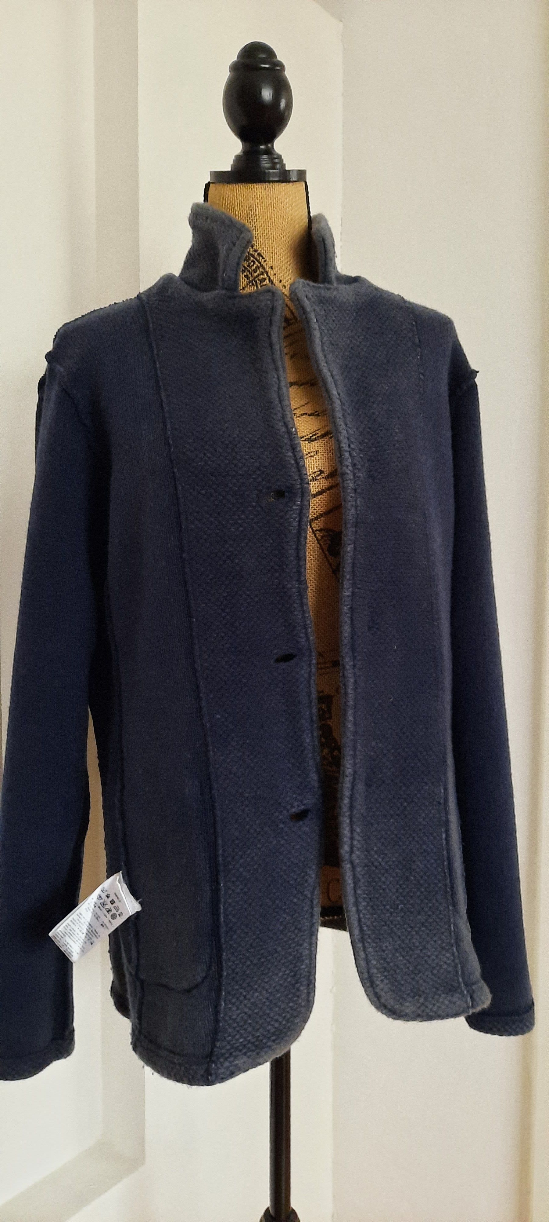 GAS GAS Men's Cardigan Wool Jacket Blue 48 Size US M / EU 48-50 / 2 - 9 Thumbnail