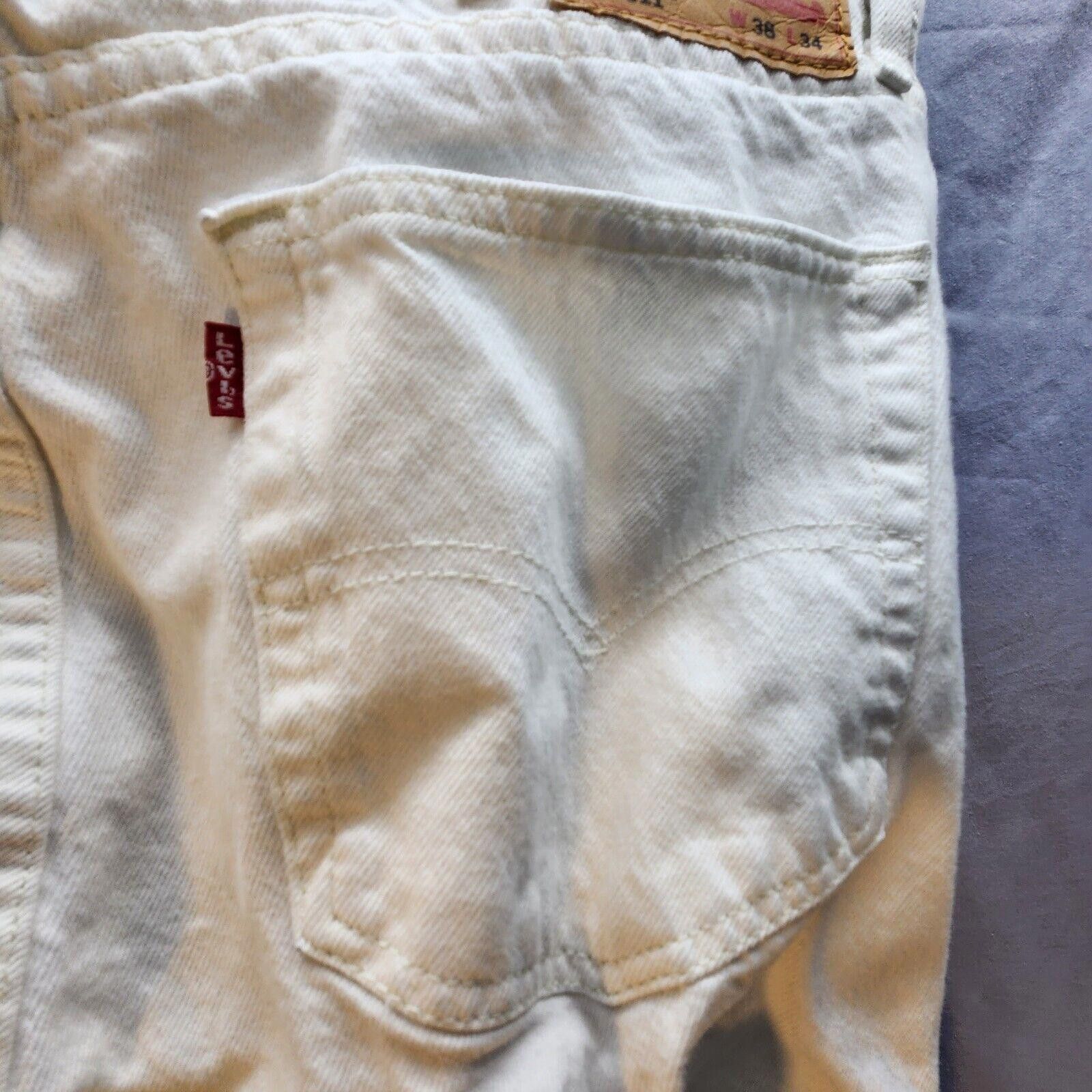 Levi's Levi's 511 White Distressed Jeans Mens 38x34 Size US 38 / EU 54 - 8 Thumbnail