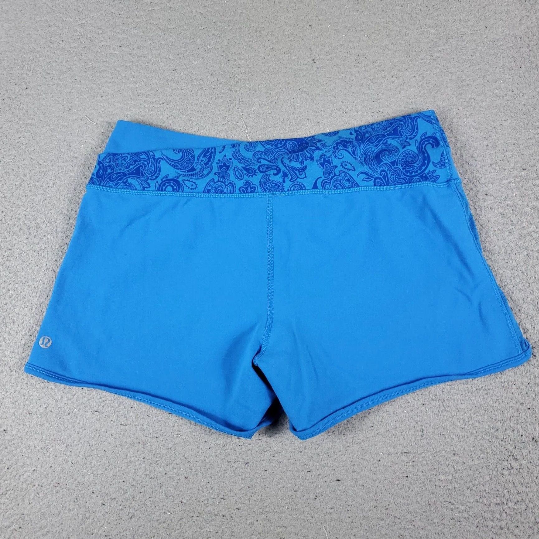Lululemon Lululemon Womens Shorts 30 Blue Paisley Stretch Active Running Ladies Size 30" / US 8 / IT 44 - 6 Thumbnail