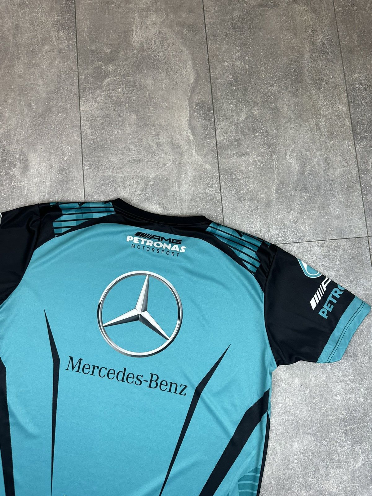 Mercedes-Benz Mercedes-Benz Pertonas Amg Racing Overprint Logo T-Shit Size US XXL / EU 58 / 5 - 13 Thumbnail