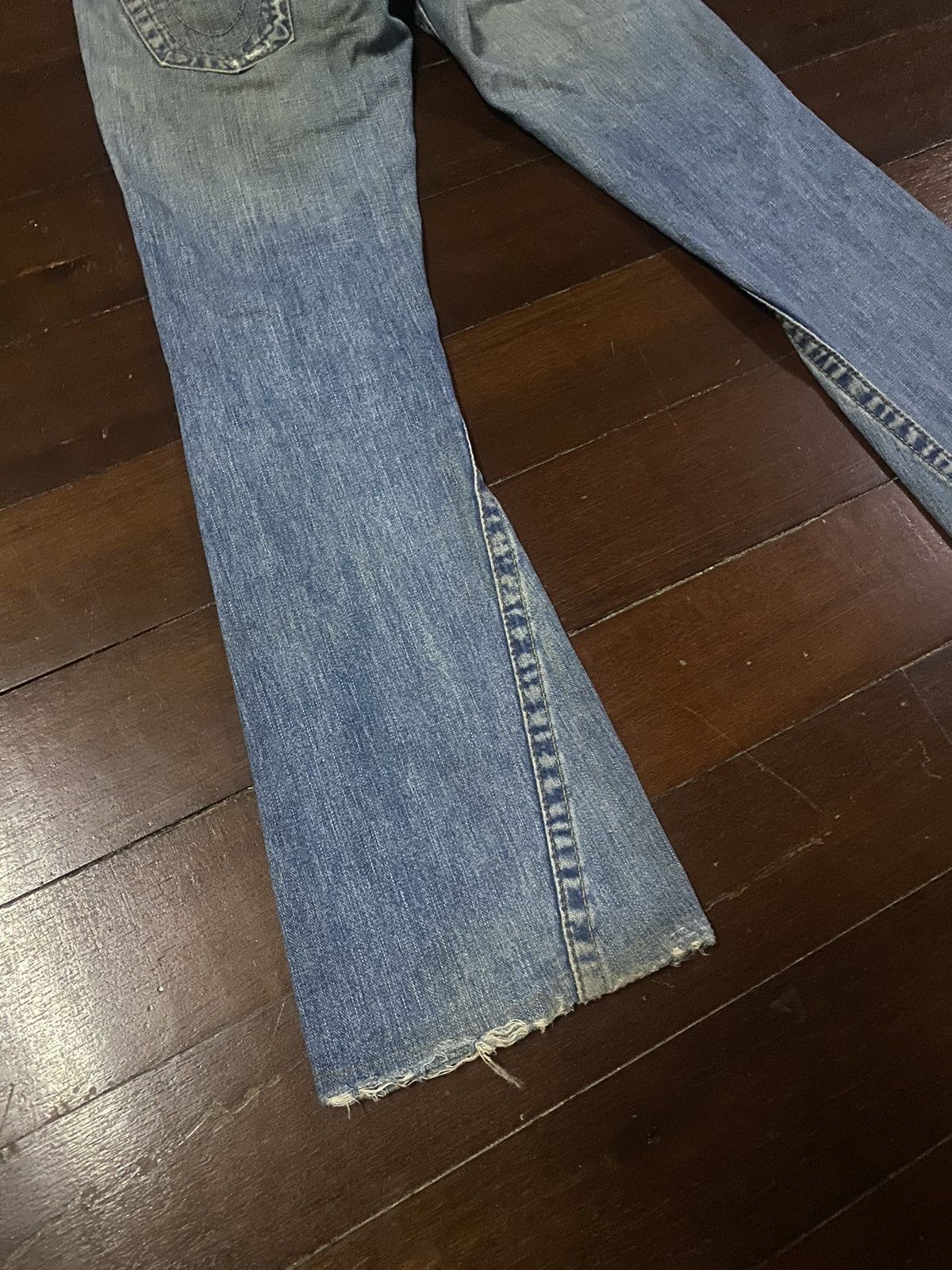 True Religion × Vintage Vintage True Religion Flare Bootcut distressed low rise Size 31" - 14 Thumbnail