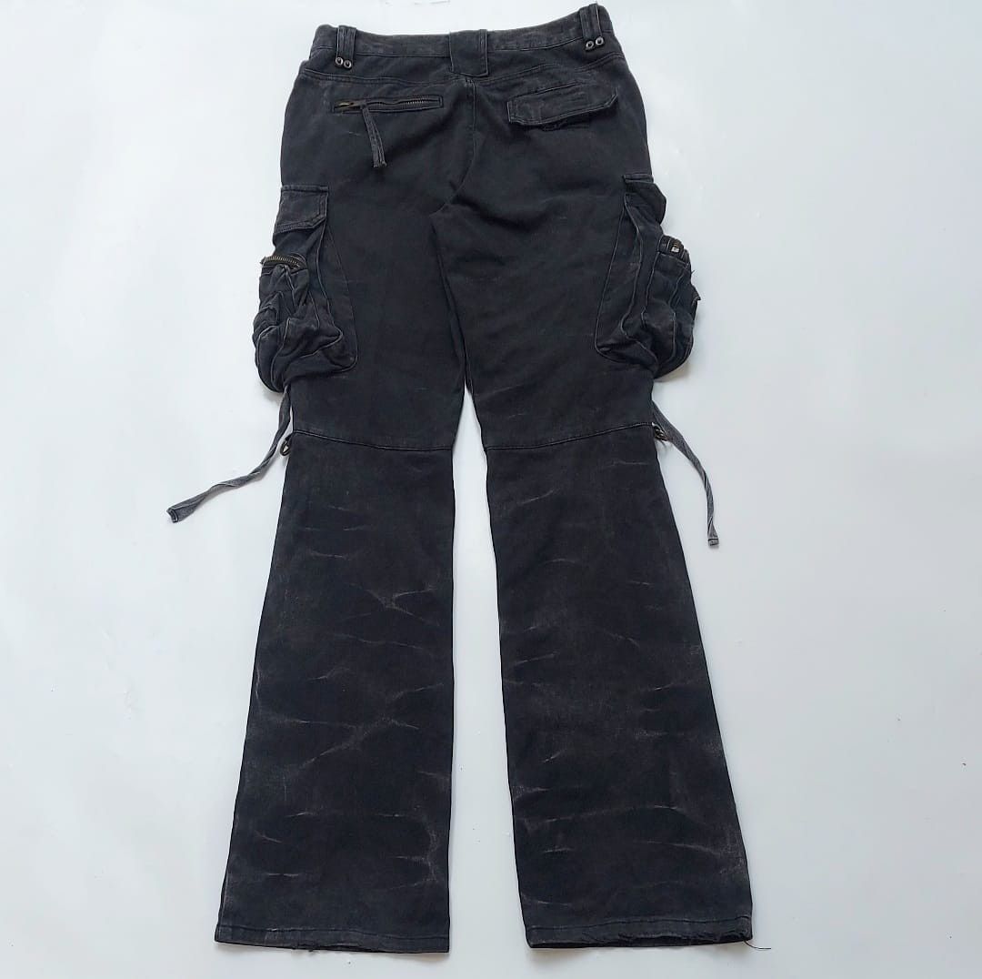 Vintage Rustenburg Denim Cargo Flare Pants Size US 29 - 3 Thumbnail