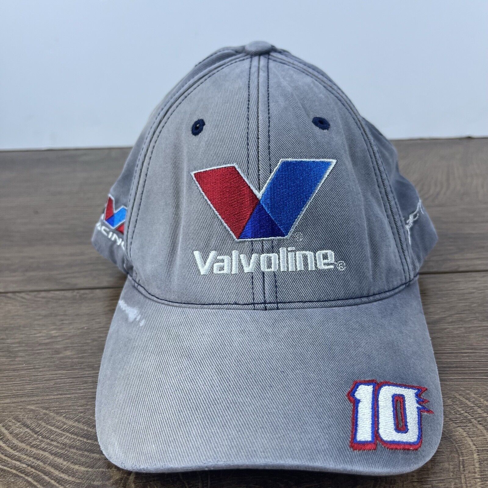 Other Valvoline Racing 10 Car Hat Gray Hat Adjustable Gray Daytona Size ONE SIZE - 3 Thumbnail