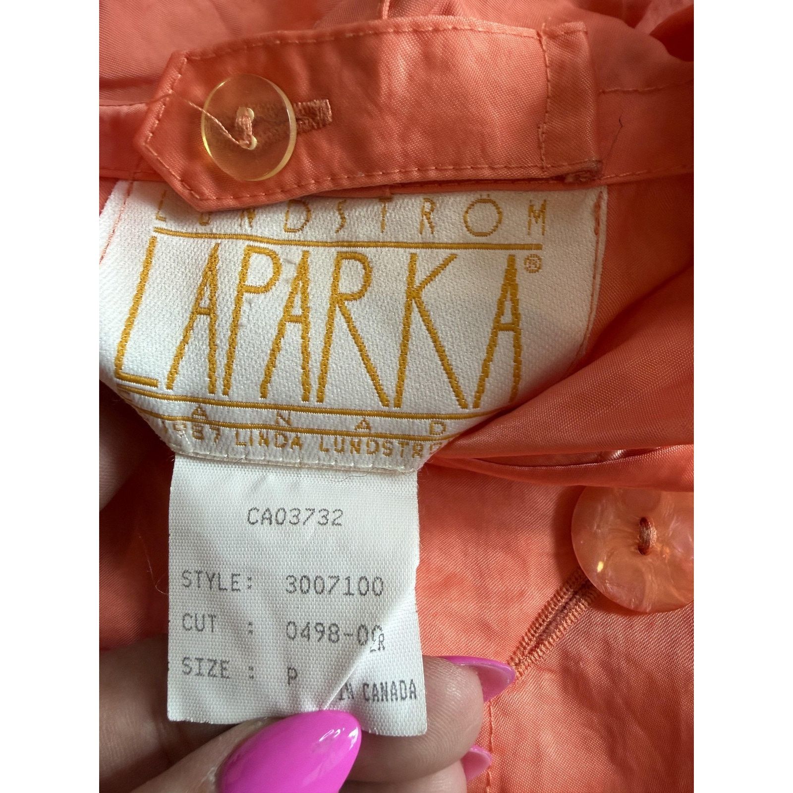Other Linda Lundstrom Womens Hooded Anorak Jacket Size S / US 4 / IT 40 - 3 Thumbnail