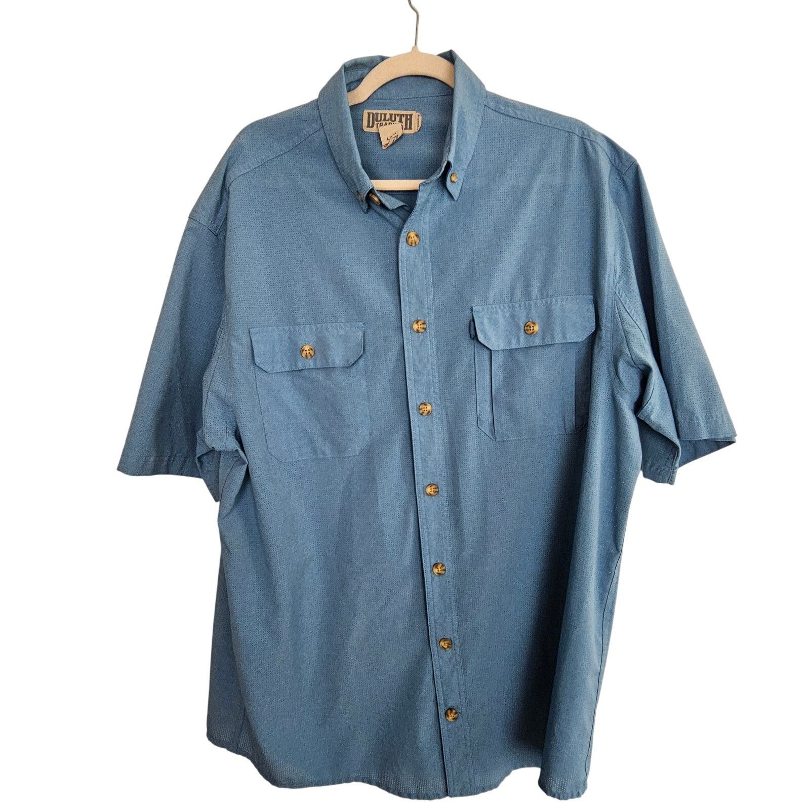 Duluth Trading Company Duluth Trading Co Mens Perforated Vented Shirt LT Gorpcore Size US L / EU 52-54 / 3 - 1 Thumbnail