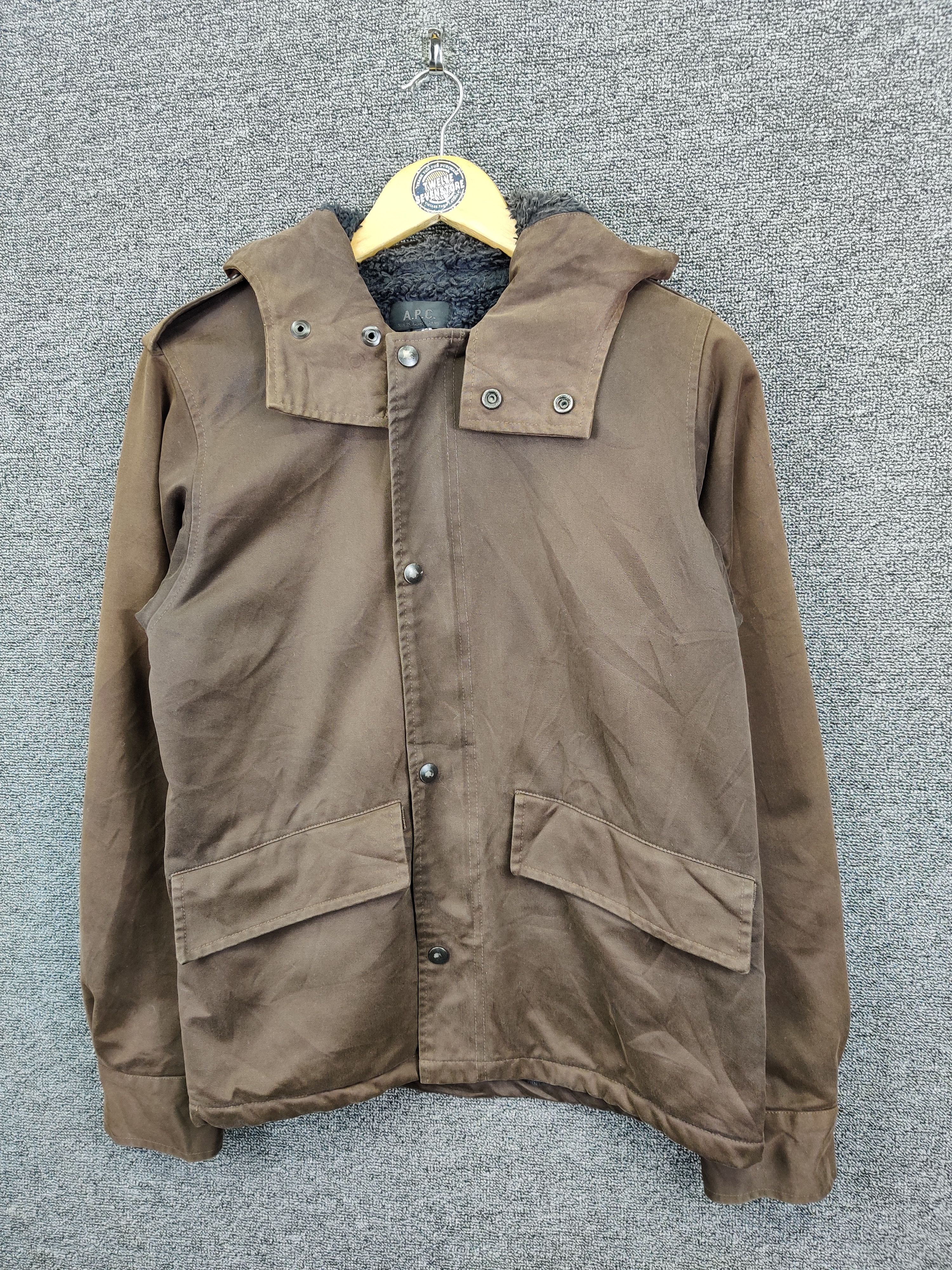 A.P.C. Vintage A.P.C Sherpa Hoodie Coat Jacket Size US S / EU 44-46 / 1 - 2 Thumbnail