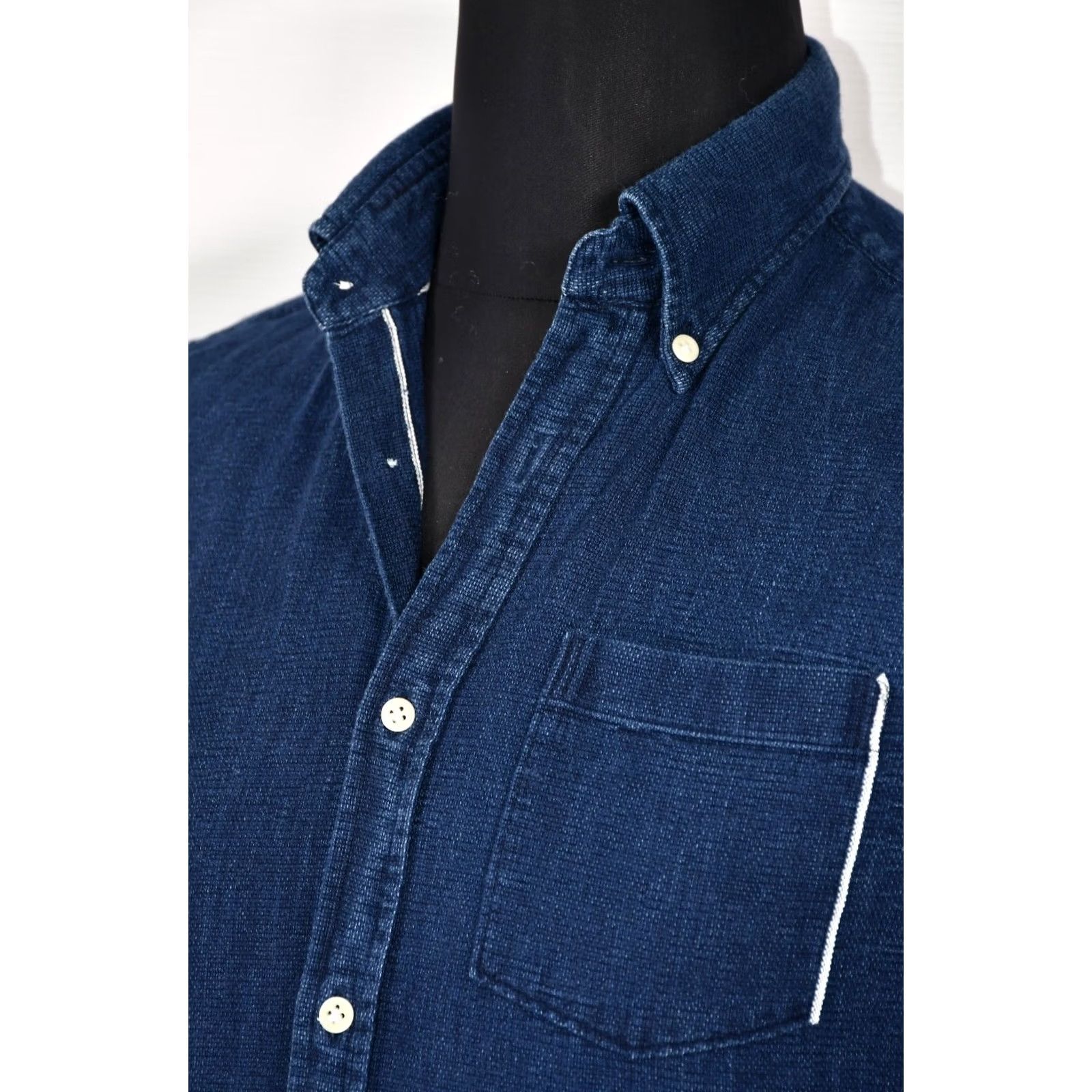 Vintage A.B.C.L JAPAN Cotton Shirt Button-Down Indigo Men’s size S Shirt Size US S / EU 44-46 / 1 - 6 Thumbnail