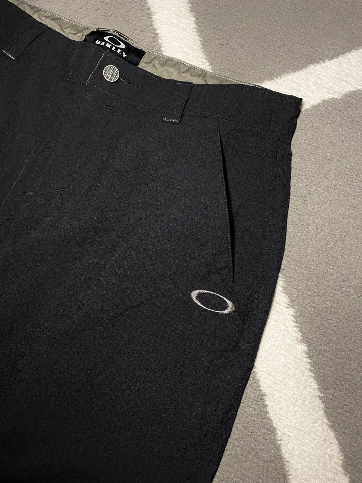 Oakley × Vintage Oakley Nylon Straight Fit Classic Logo Pants Trousers Black Size US 34 / EU 50 - 6 Thumbnail