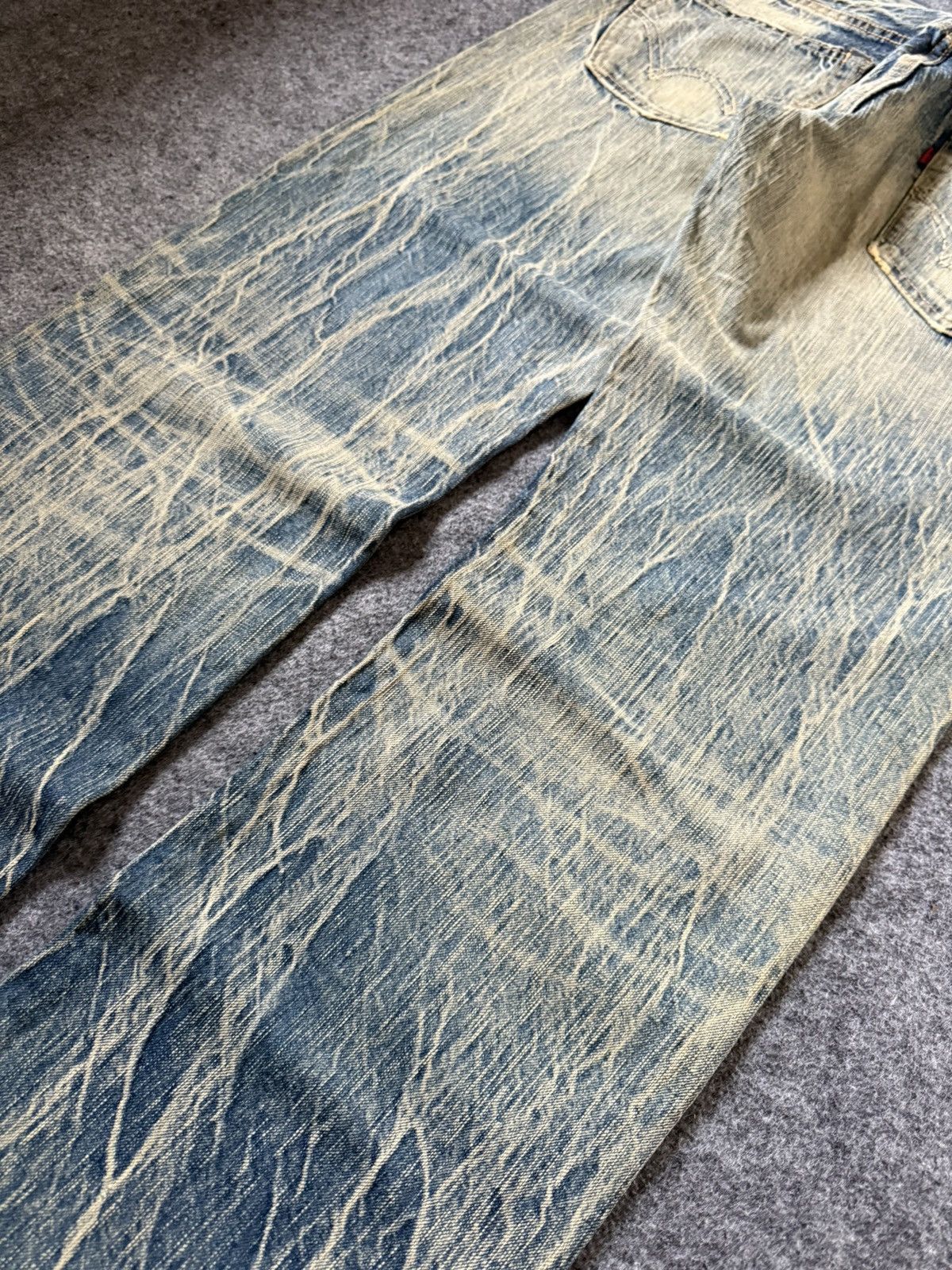 Edwin Vintage EDWIN 503 Faded Mud Wash Loose Jeans Size US 32 / EU 48 - 13 Thumbnail