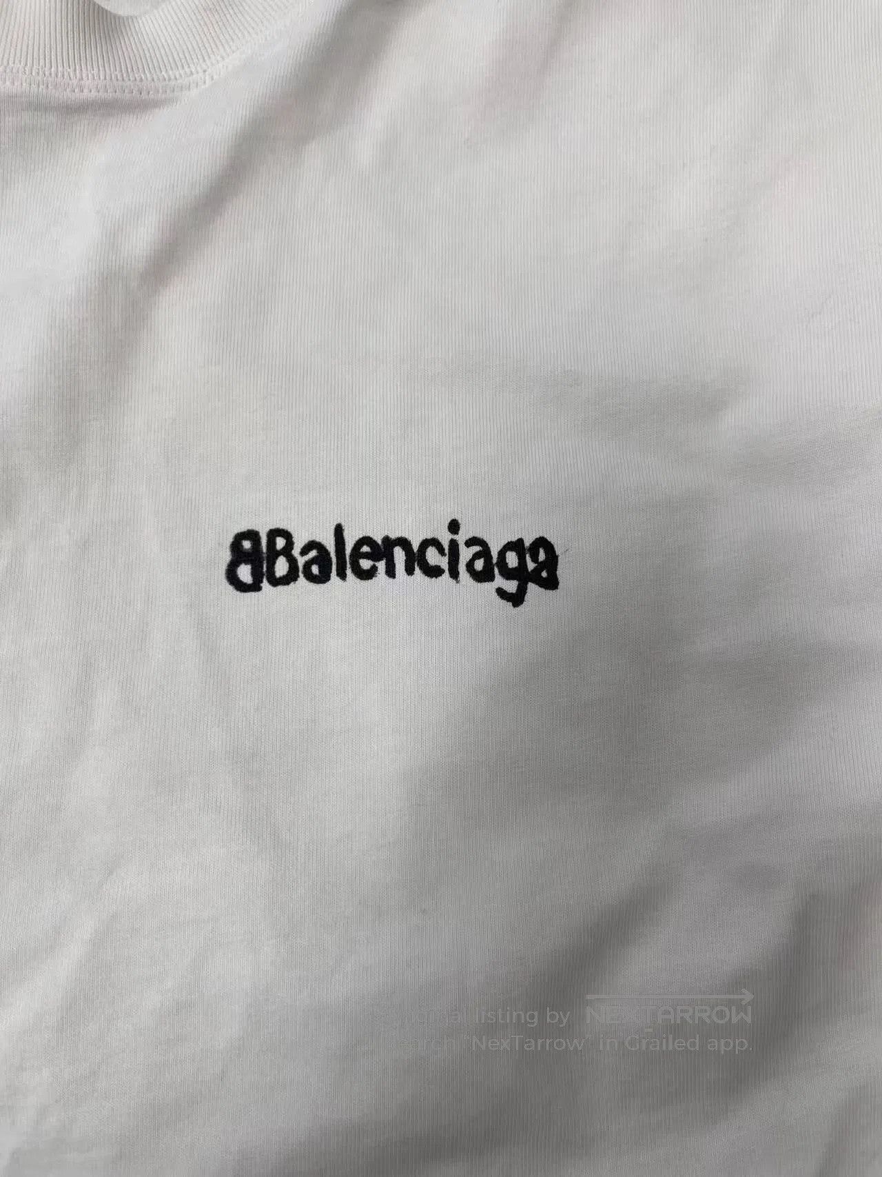 Balenciaga Balenciaga Men's Logo Print Crewneck T-Shirt. Size US S / EU 44-46 / 1 - 3 Thumbnail