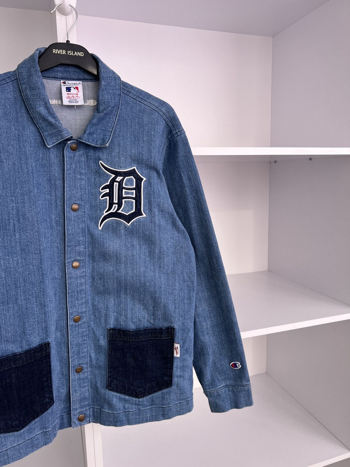 Champion × MLB × Vintage Vintage Champion Detroit Tigers MLBP jeans Button Up Shirt Size US M / EU 48-50 / 2 - 7 Thumbnail