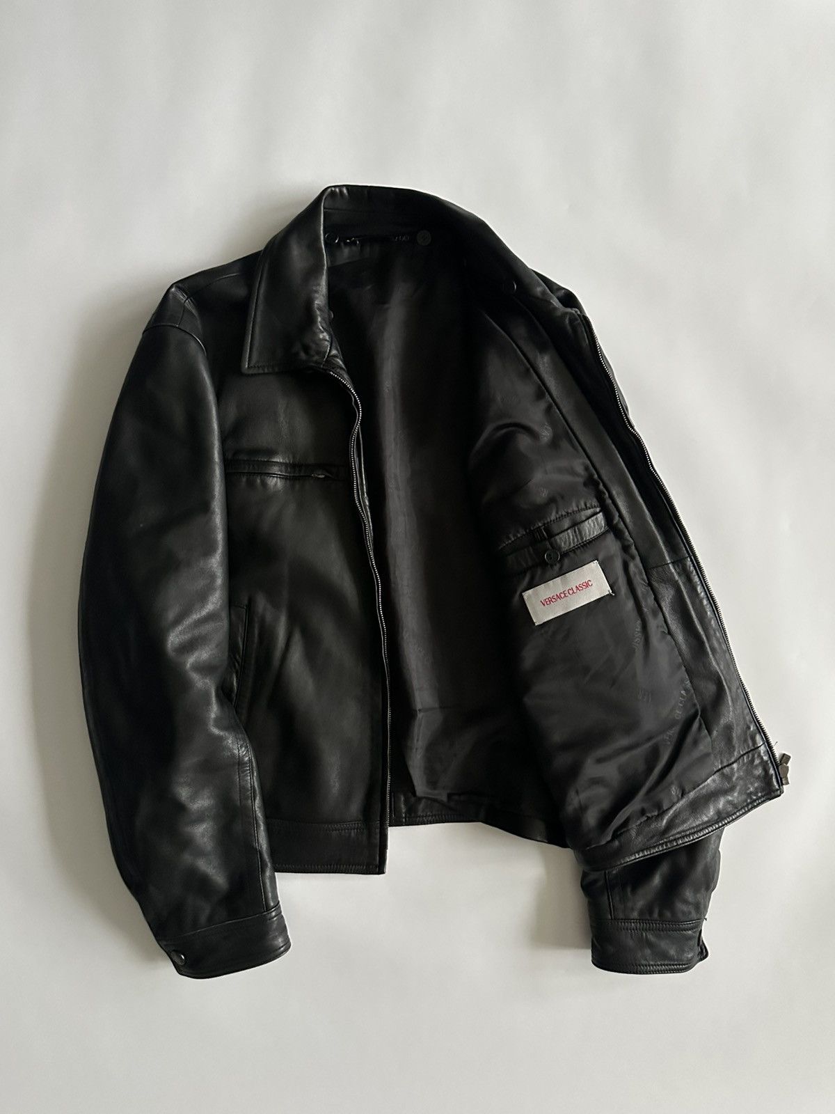 Versace Versace 2000’s Leather Jacket Size US L / EU 52-54 / 3 - 6 Thumbnail