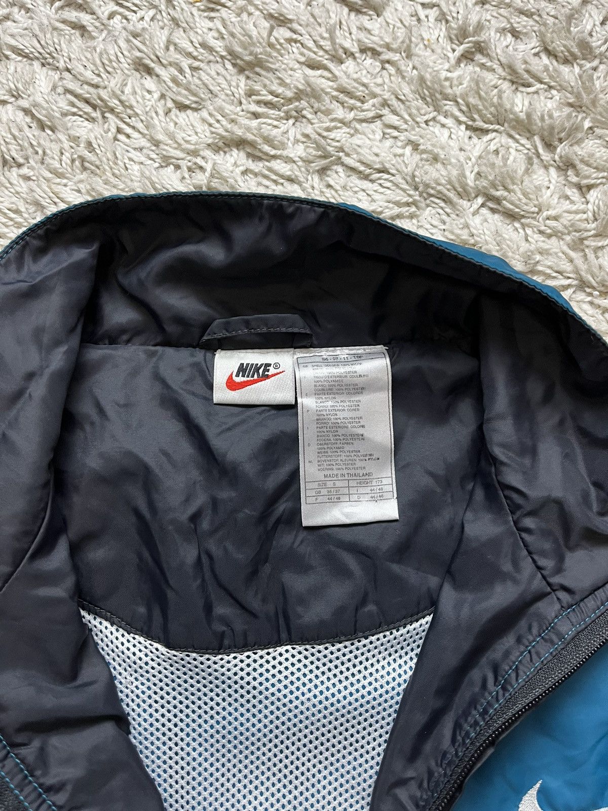 Nike × Vintage Vintage Streetwear Leather Jacket Nike Big Logo 90’s Size US S / EU 44-46 / 1 - 5 Thumbnail