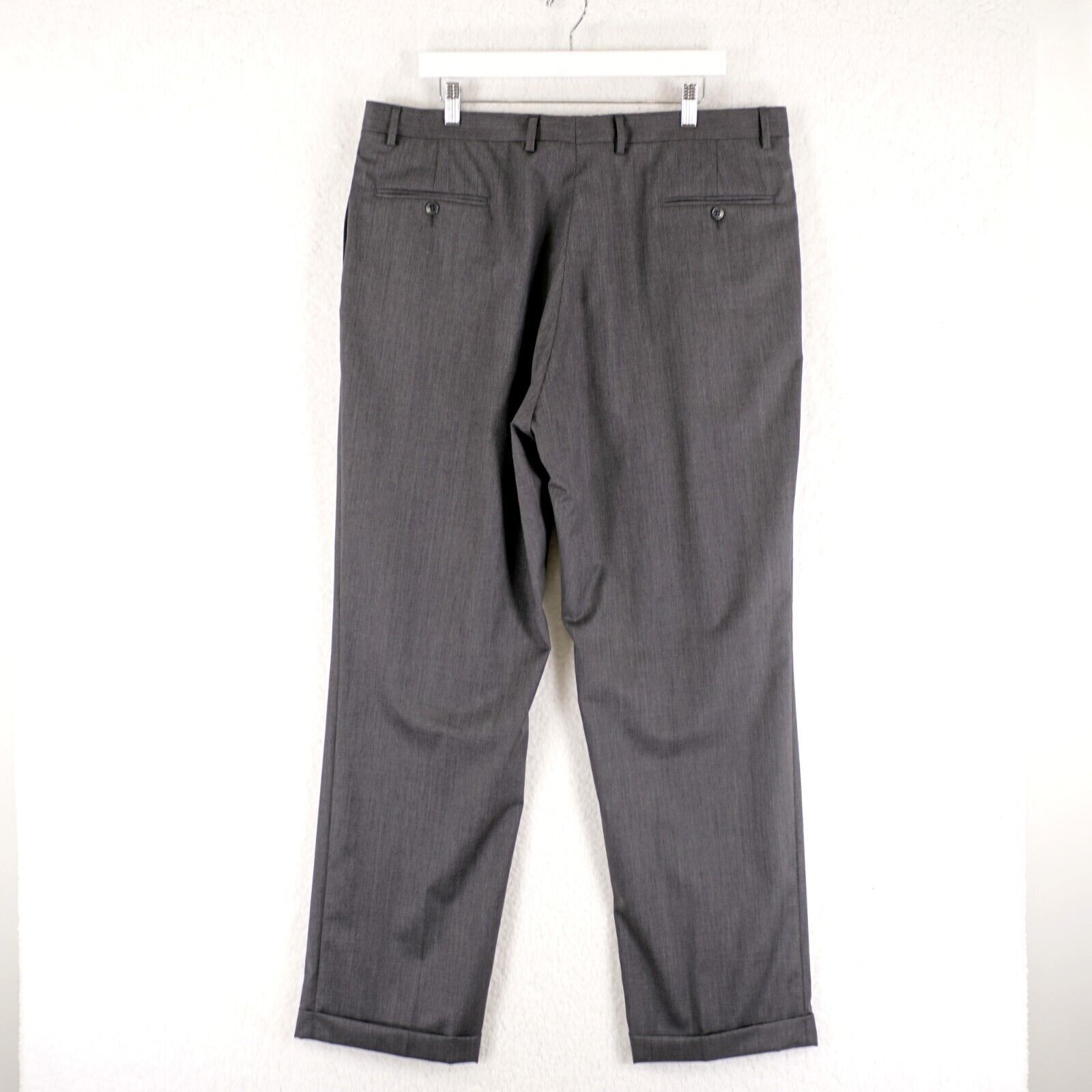 Jos. A. Bank Jos A Bank Signature Gold Traditional Fit Gray Pleated Cuffe Size 40L - 5 Thumbnail