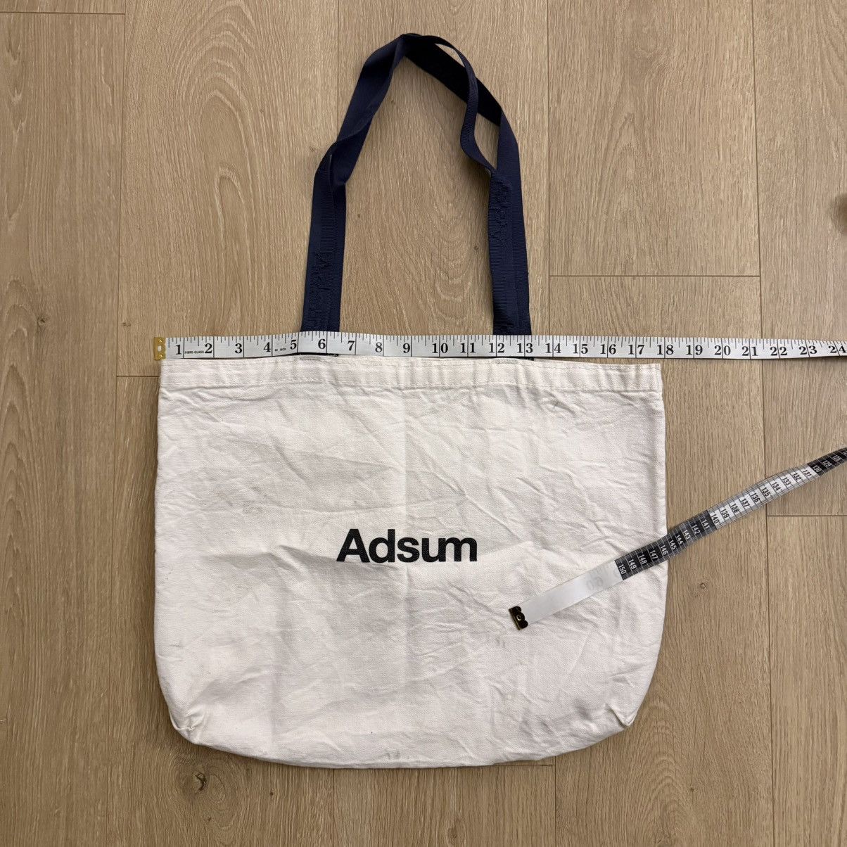 Adsum Adsum White Canvas Tote Bag Size ONE SIZE - 1 Thumbnail