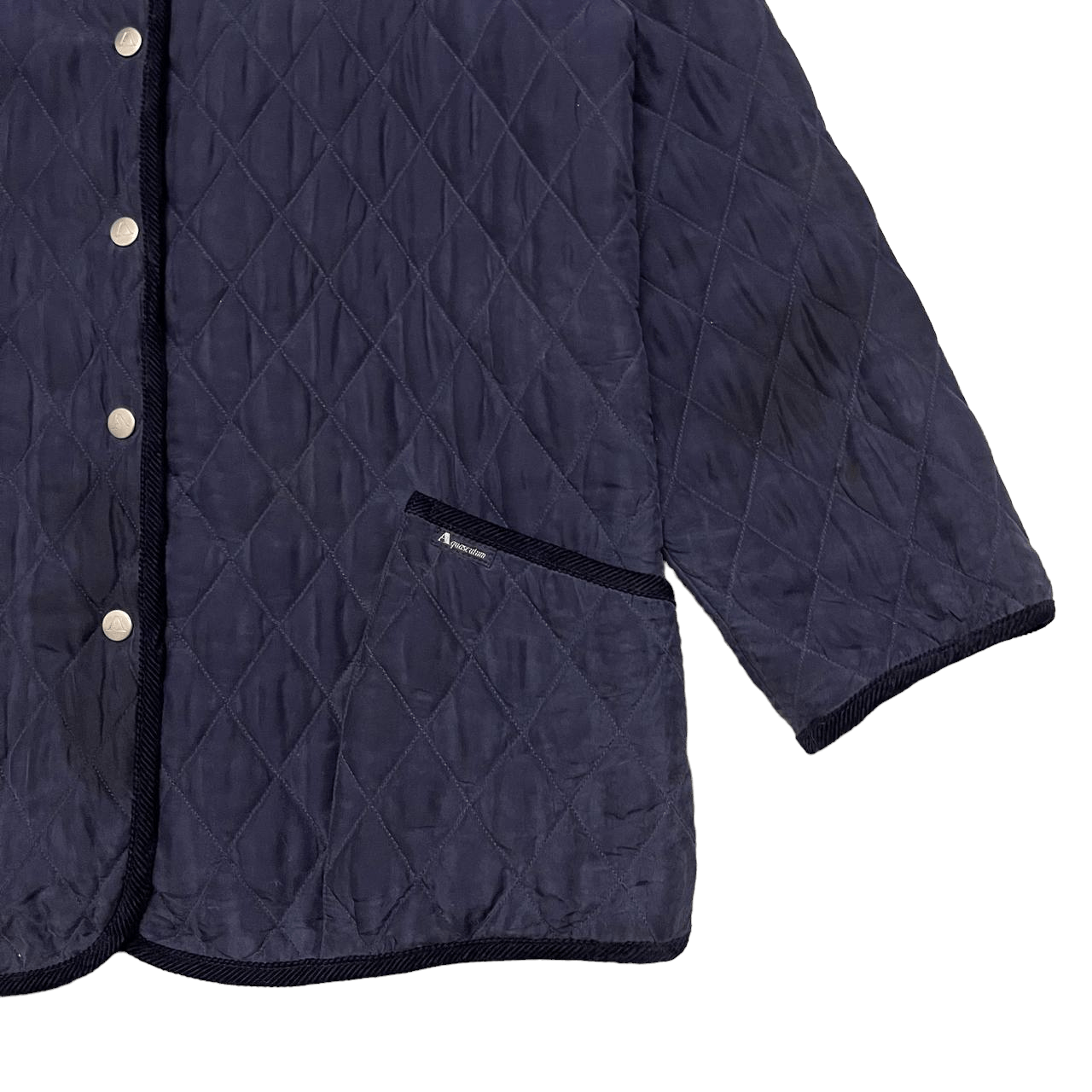 Aquascutum Vintage Aquascutum London Quilted Silk Jacket Corduroy Size US M / EU 48-50 / 2 - 5 Thumbnail