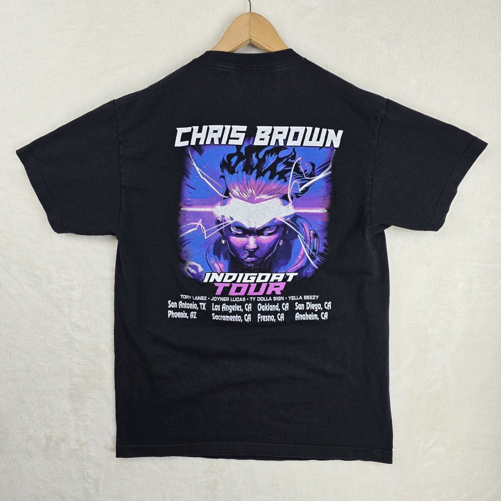Alstyle Chris Brown Indigo Indigoat Album 2019 Tour Shirt Size Large Size US L / EU 52-54 / 3 - 7 Thumbnail