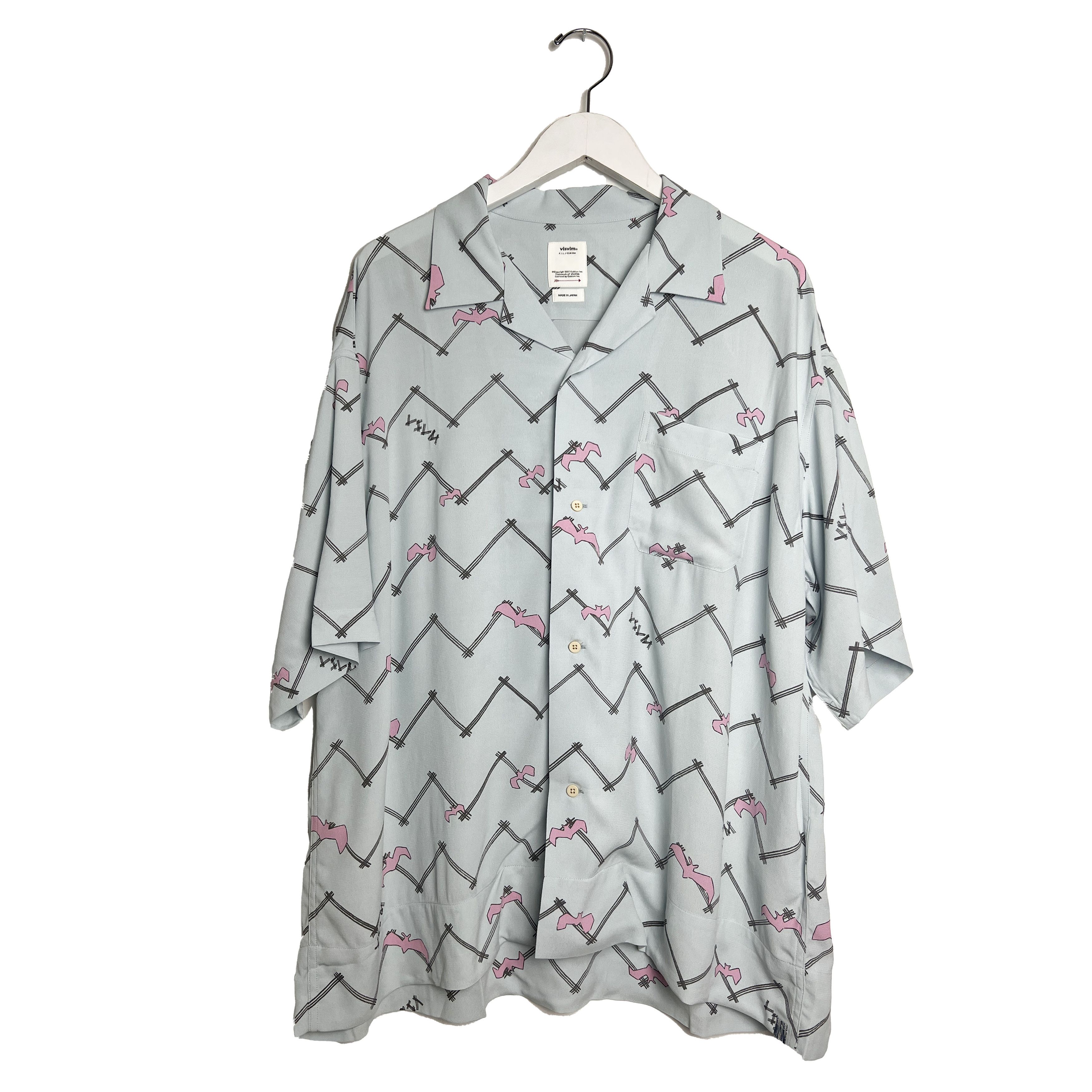 Visvim Copa Bat Print Crepe Camp Collar Shirt Size US XL / EU 56 / 4 - 1 Thumbnail