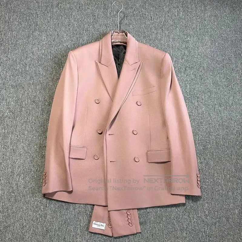 Dior Dior Coral Pink Long Sleeve Wool Coat . Size US XXL / EU 58 / 5 - 1 Thumbnail