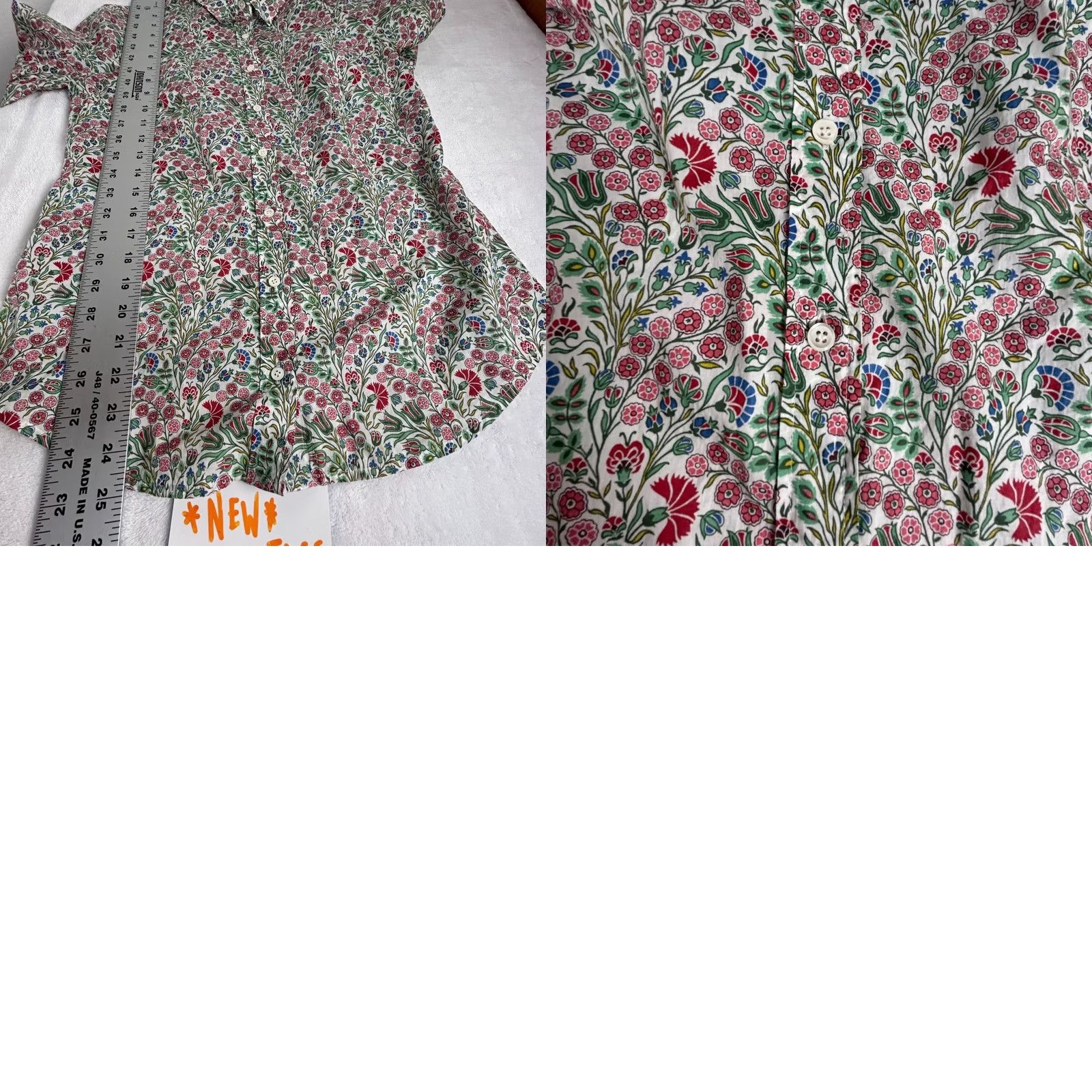 J.Crew Liberty Art Fabrics For J.Crew Womens Floral Long Sleeve Button-Up Shirt Size 4 Size S / US 4 / IT 40 - 8 Thumbnail