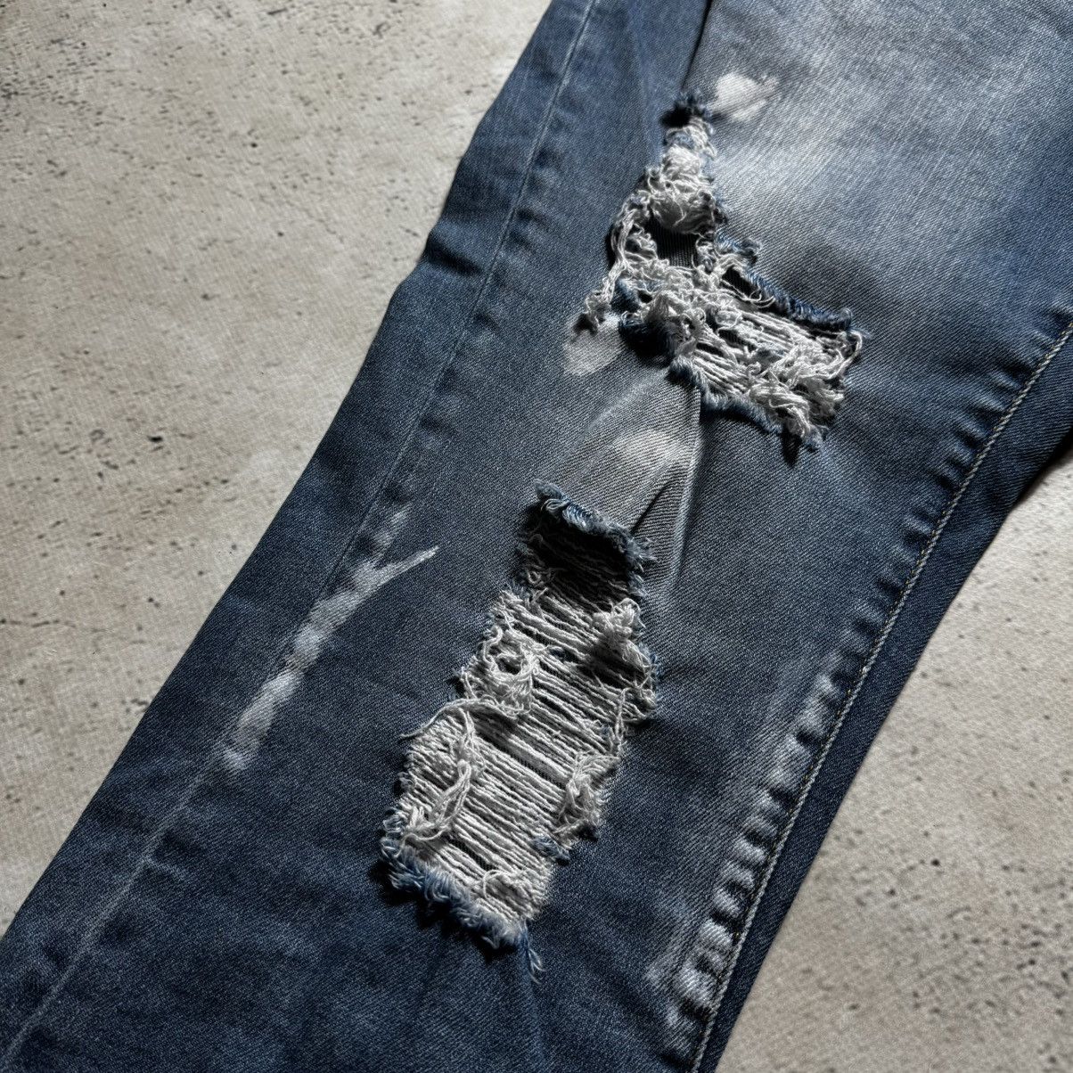 Dsquared2 y2k distressed jeans waist 45 disquared2 gallery dept style Size 32" / US 10 / IT 46 - 6 Thumbnail