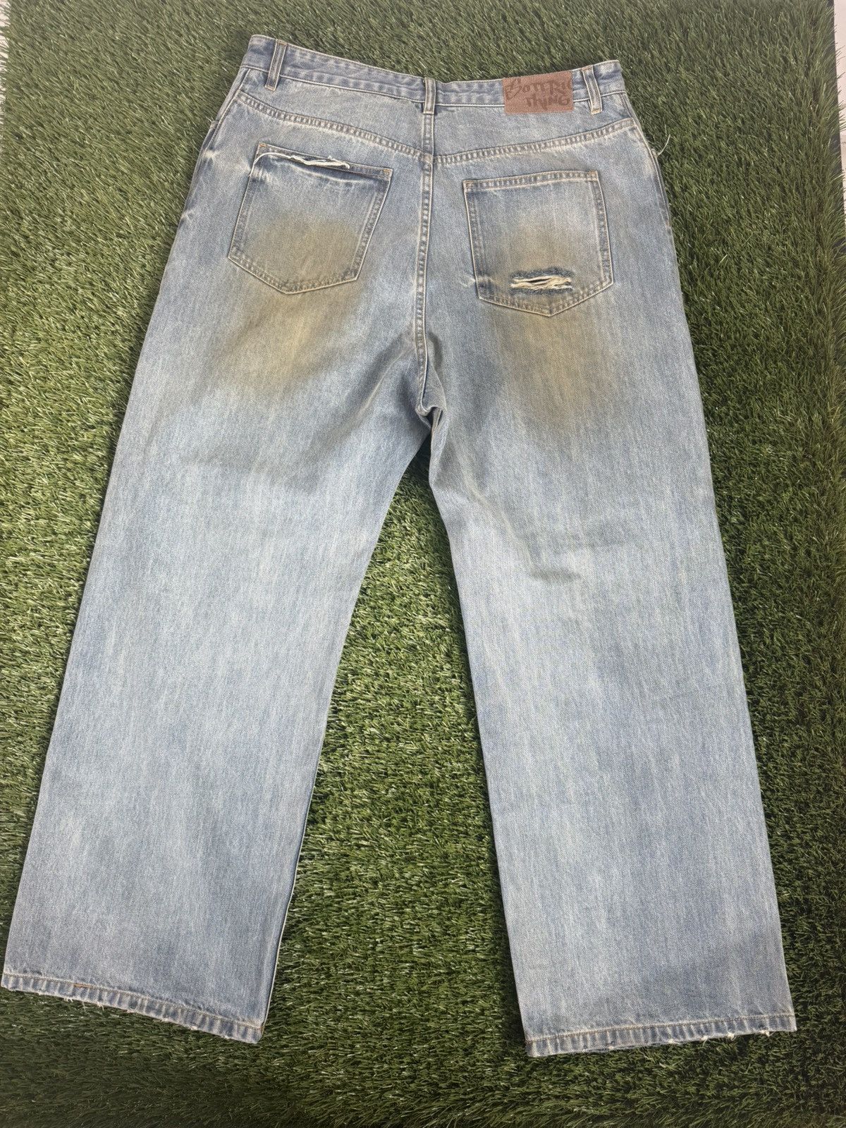 Other Esoteric Thing Distressed Denim Jeans Size US 38 / EU 54 - 8 Thumbnail